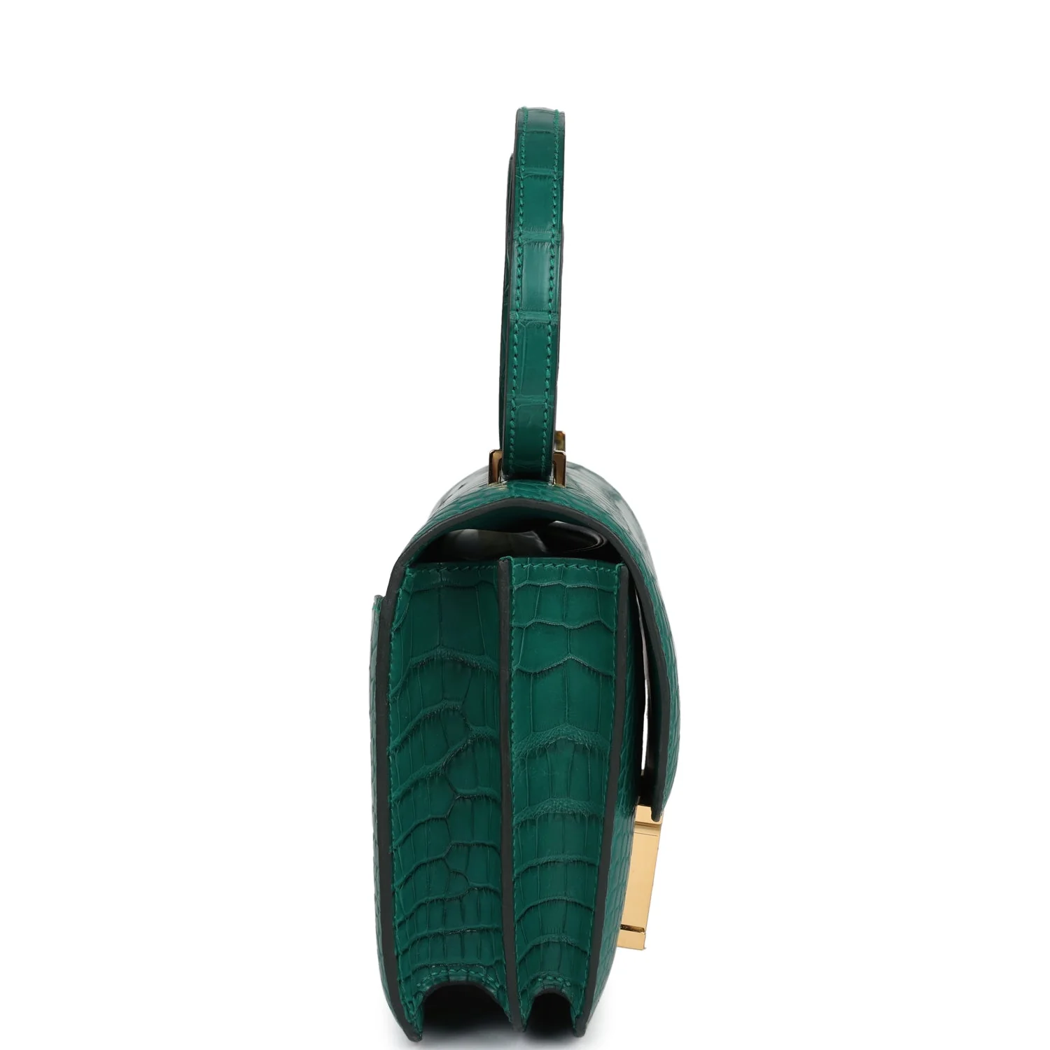 Hermes Constance 18 Malachite Matte Alligator Gold Hardware - Image 3