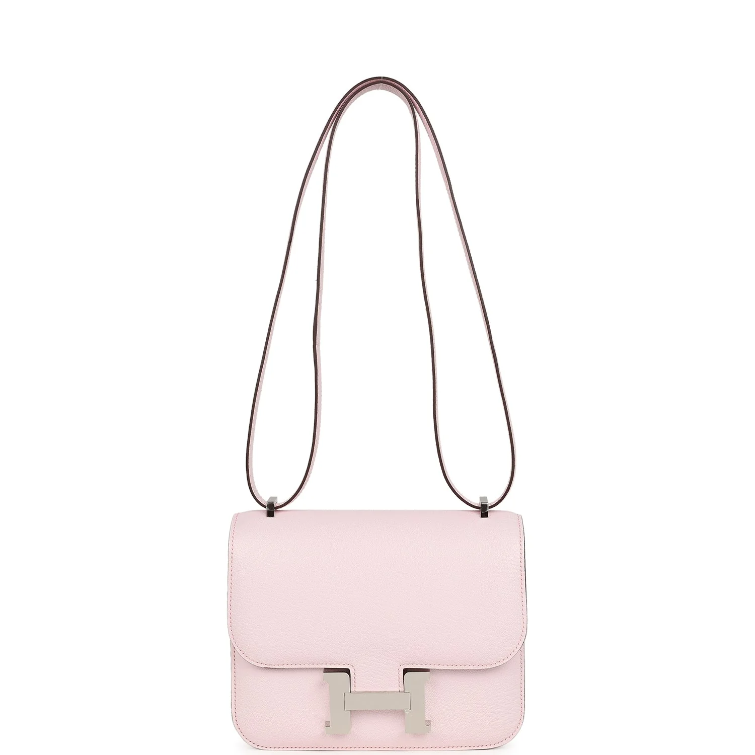 Hermes Constance 18 Rose Darling Chevre Mysore Palladium Hardware - Image 7