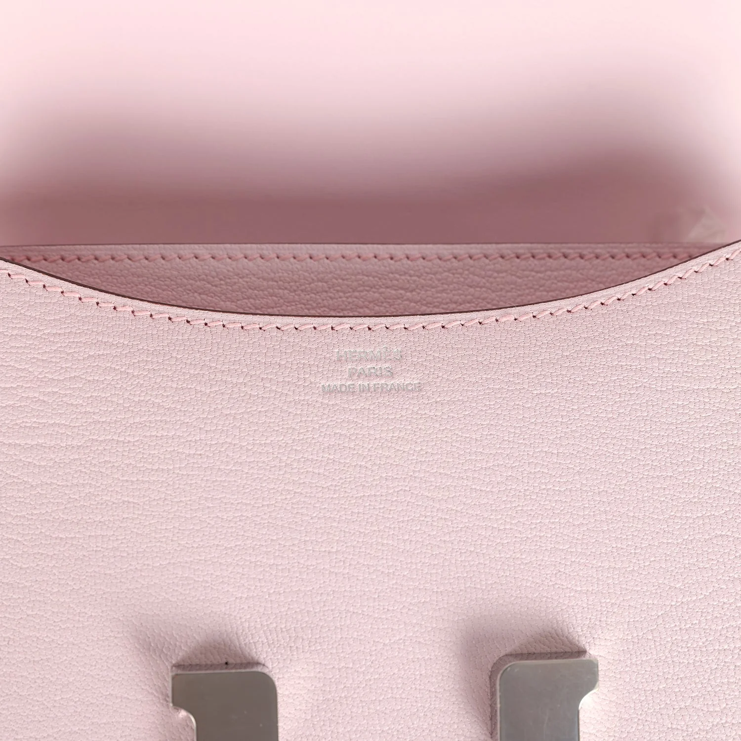 Hermes Constance 18 Rose Darling Chevre Mysore Palladium Hardware - Image 8