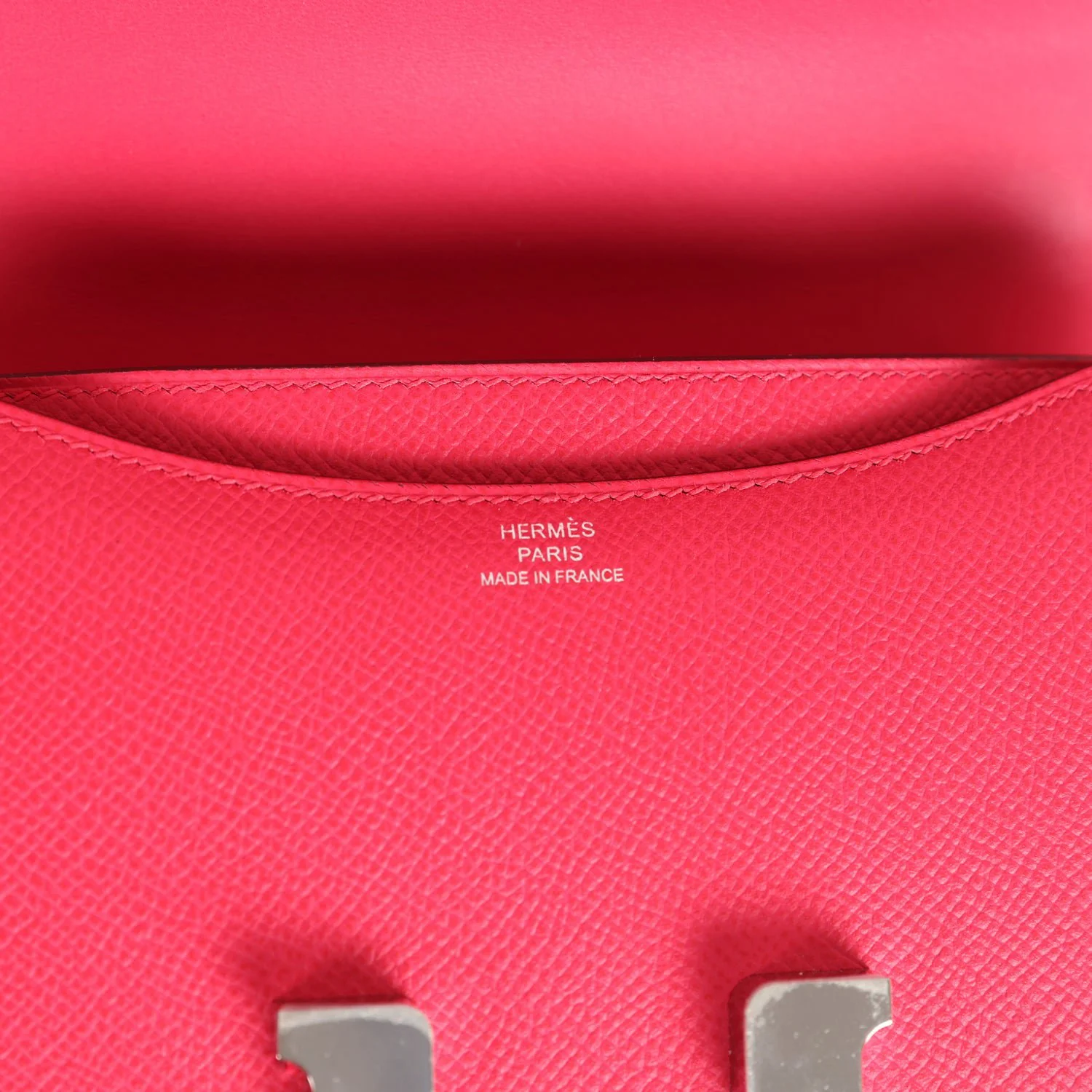 Hermes Constance 18 Rose Extreme Epsom Palladium Hardware - Image 8