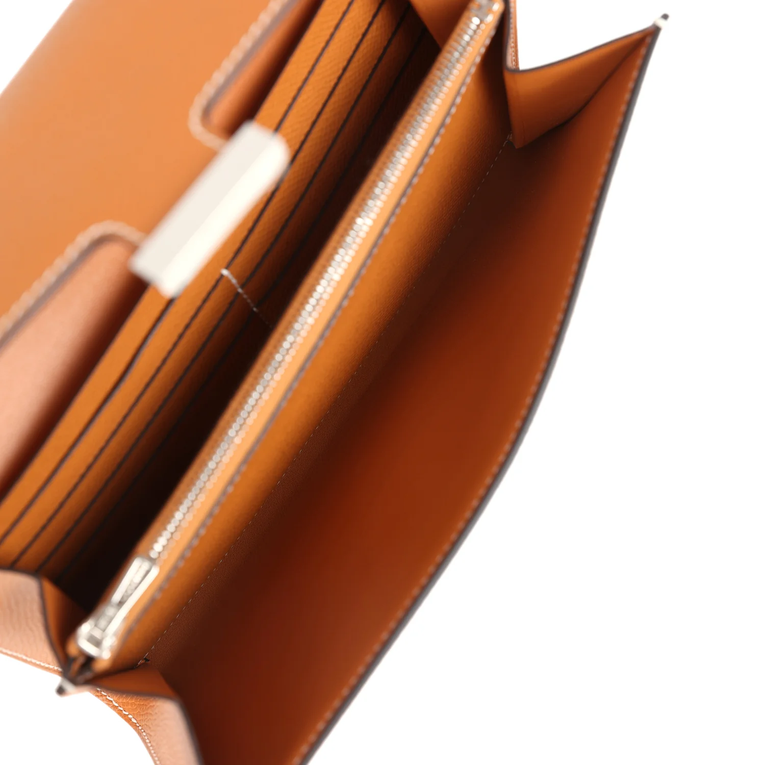 Hermes Constance To Go Wallet Toffee Epsom Palladium Hardware - Image 10