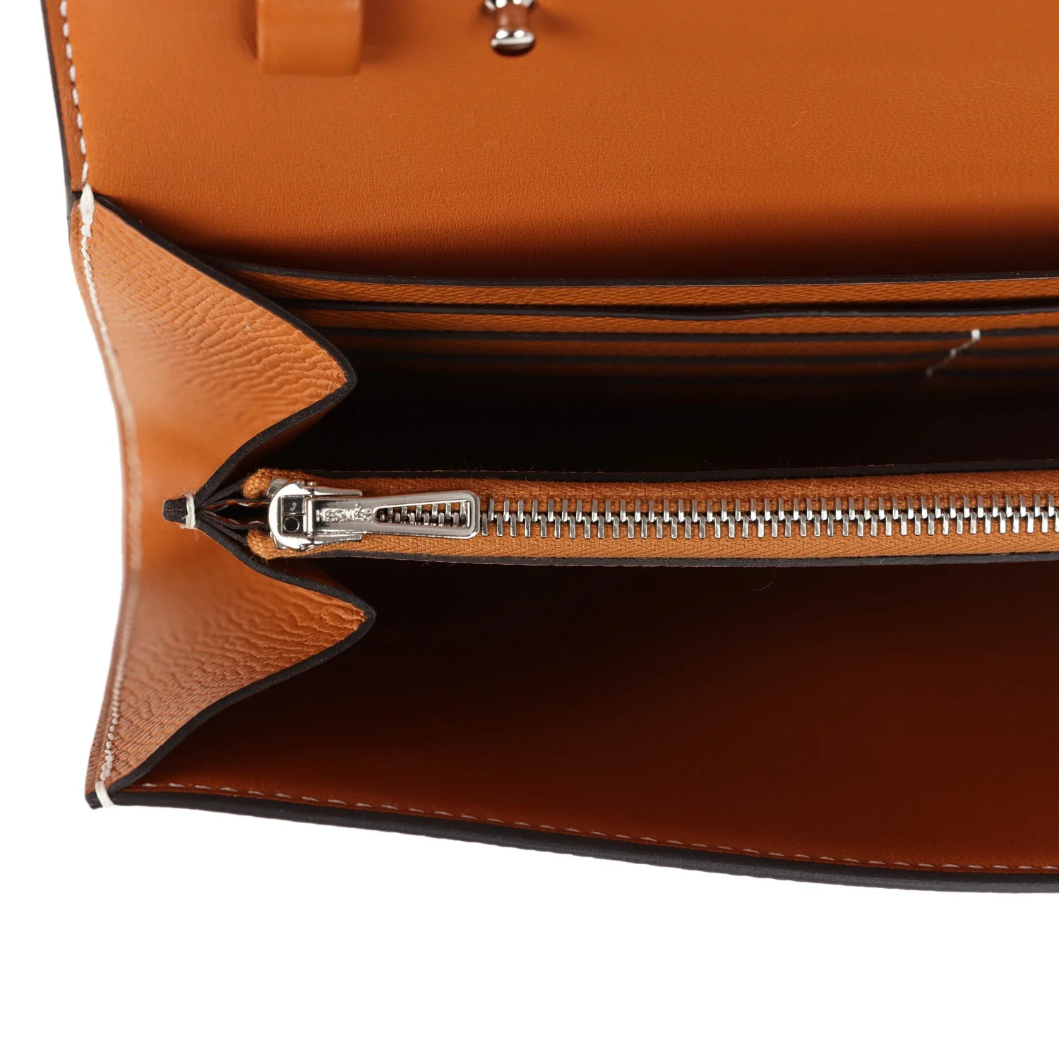 Hermes Constance To Go Wallet Toffee Epsom Palladium Hardware - Image 9