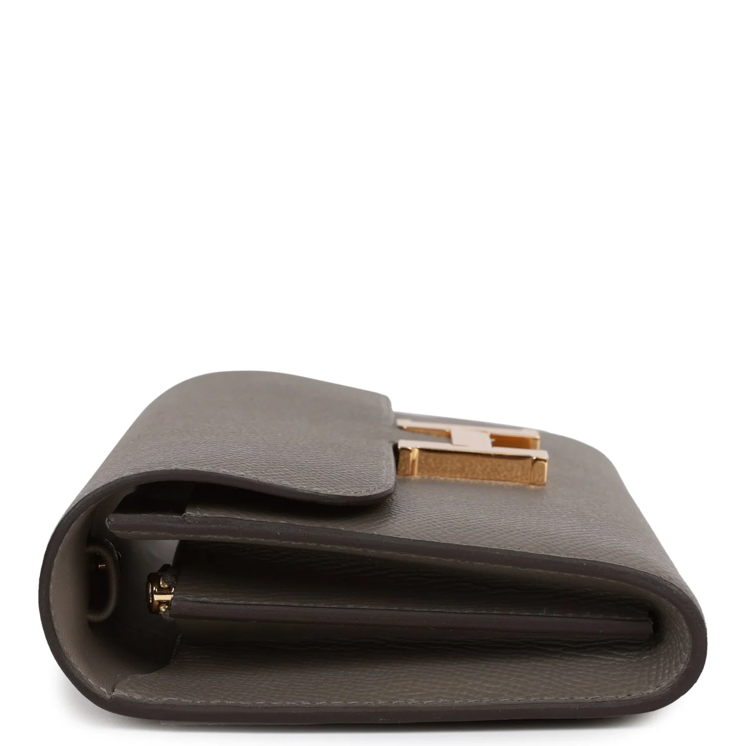 Hermes Constance Wallet To Go Gris Meyer Epsom Gold Hardware - Image 3