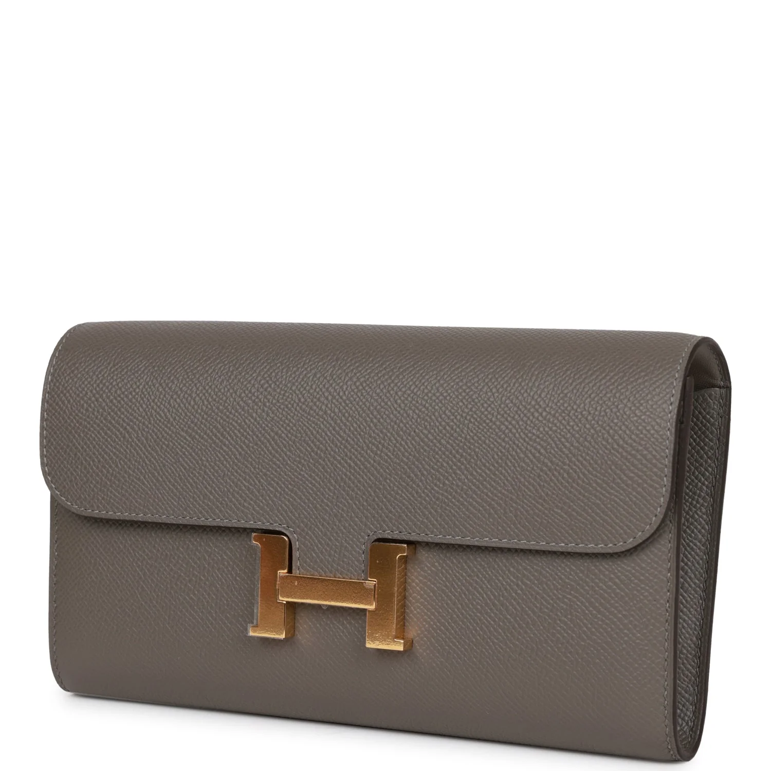 Hermes Constance Wallet To Go Gris Meyer Epsom Gold Hardware - Image 5