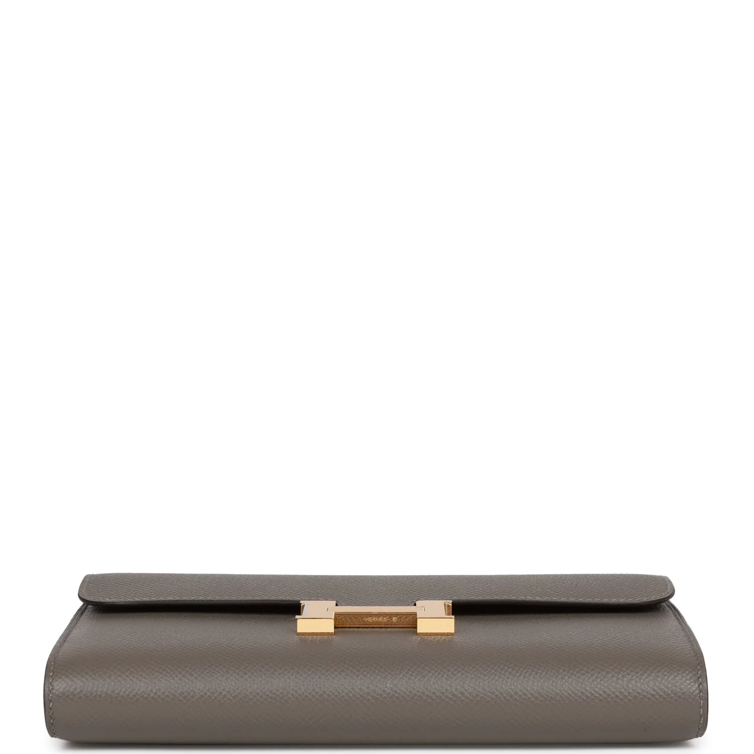Hermes Constance Wallet To Go Gris Meyer Epsom Gold Hardware - Image 6