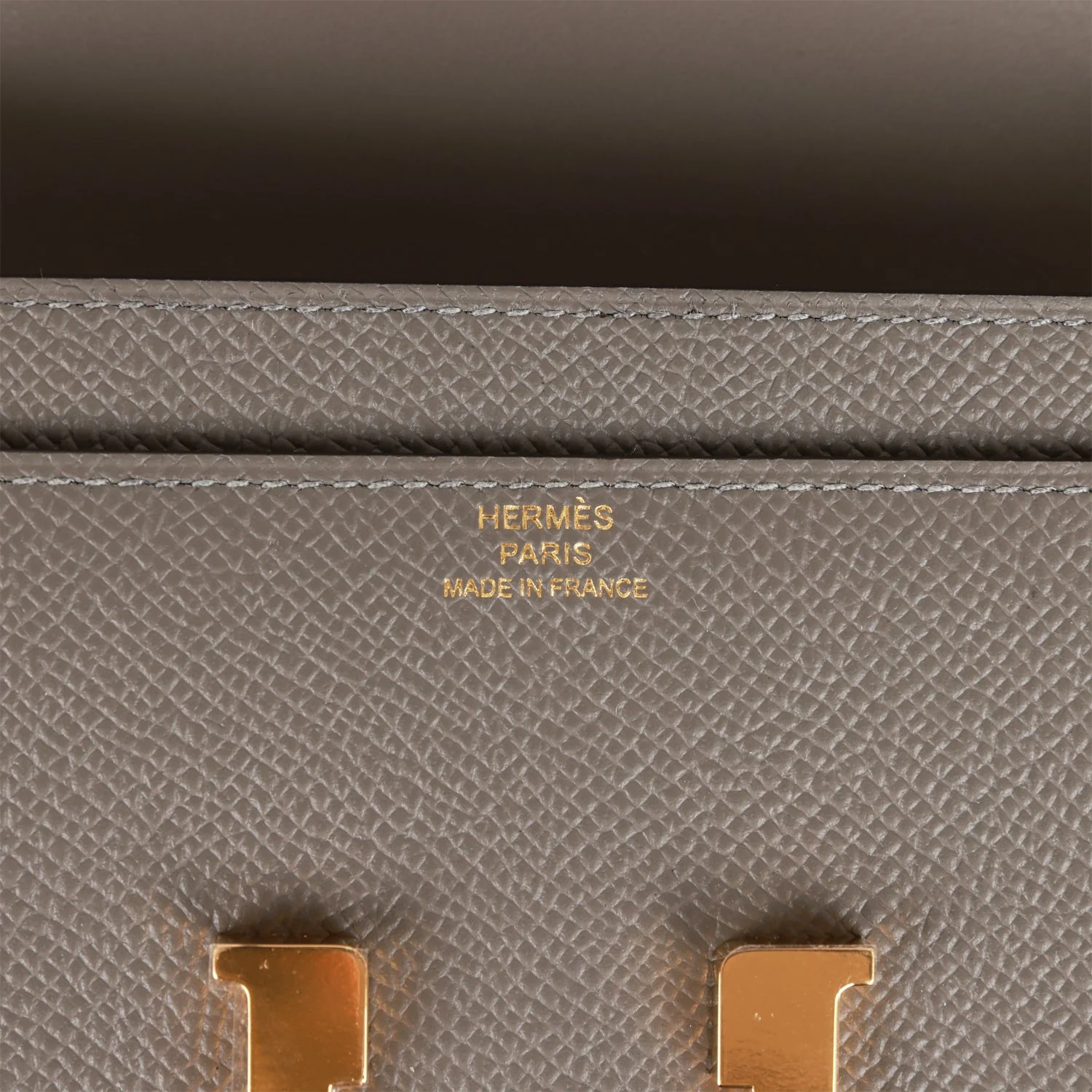 Hermes Constance Wallet To Go Gris Meyer Epsom Gold Hardware - Image 7