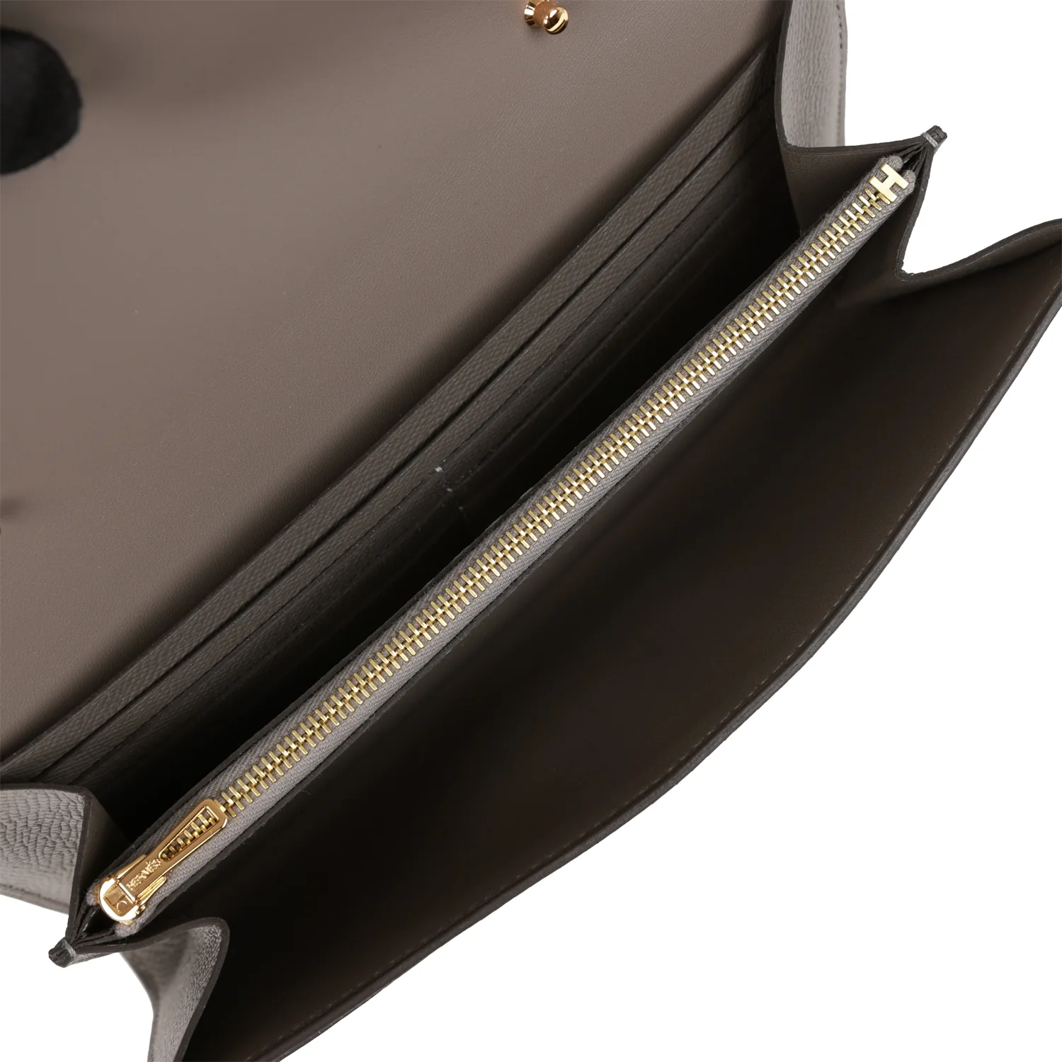 Hermes Constance Wallet To Go Gris Meyer Epsom Gold Hardware - Image 8