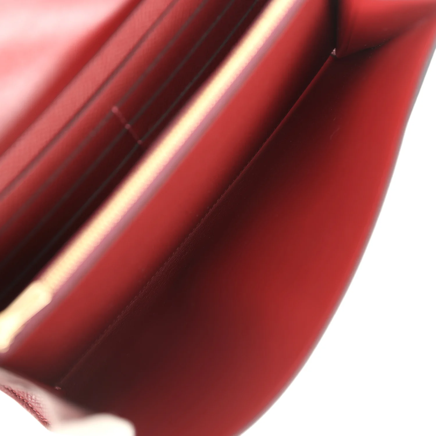 Hermes Constance Wallet To Go Rouge H Epsom Gold Hardware - Image 10