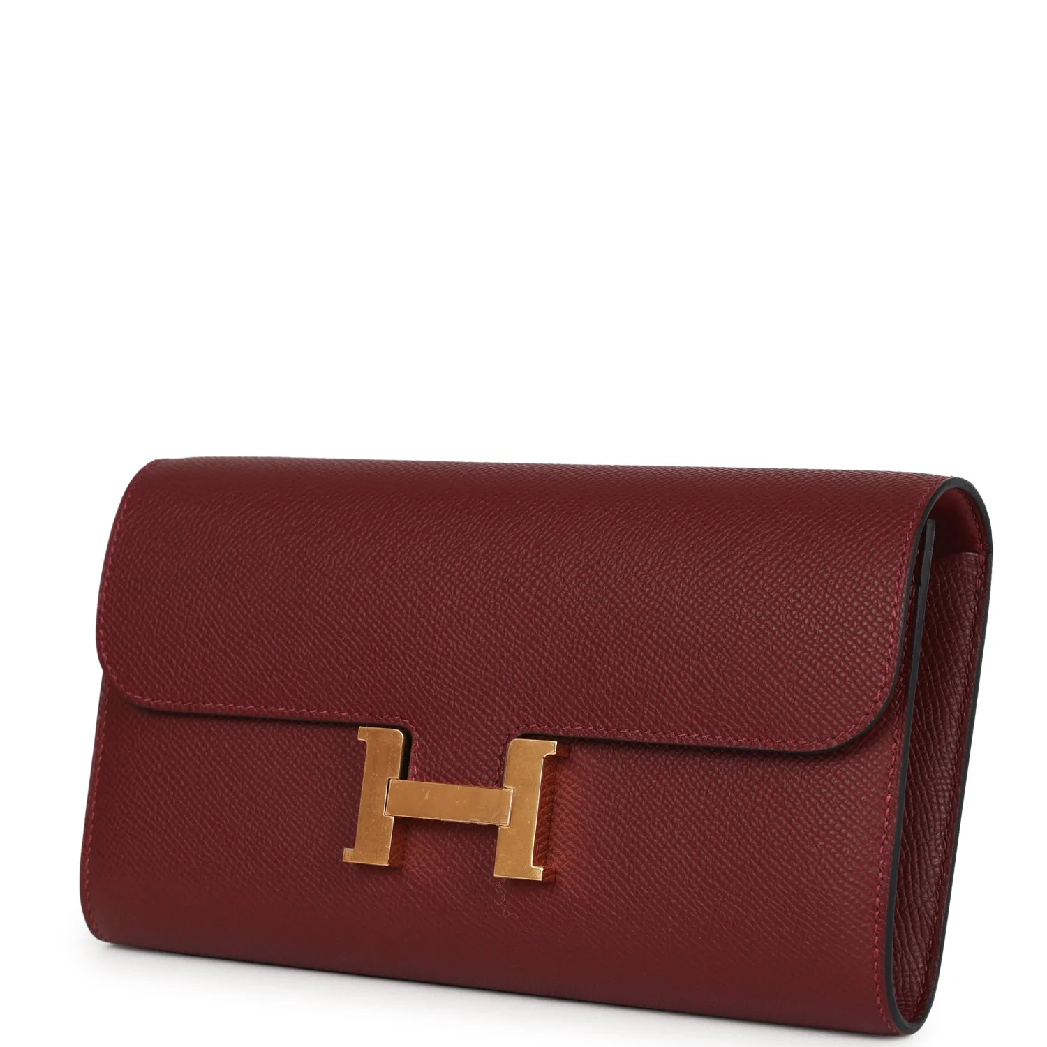 Hermes Constance Wallet To Go Rouge H Epsom Gold Hardware - Image 5