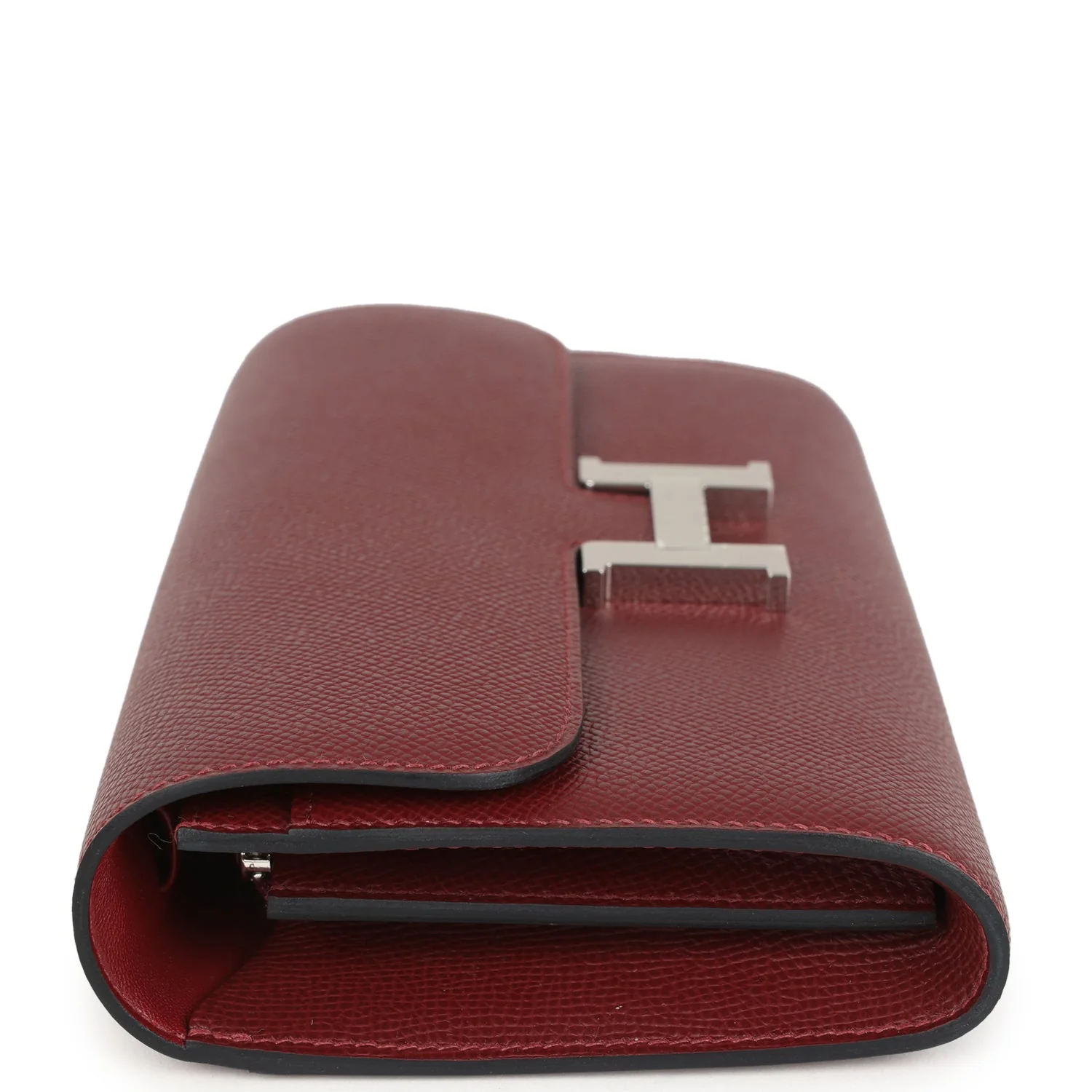 Hermes Constance Wallet To Go Rouge H Epsom Palladium Hardware - Image 3