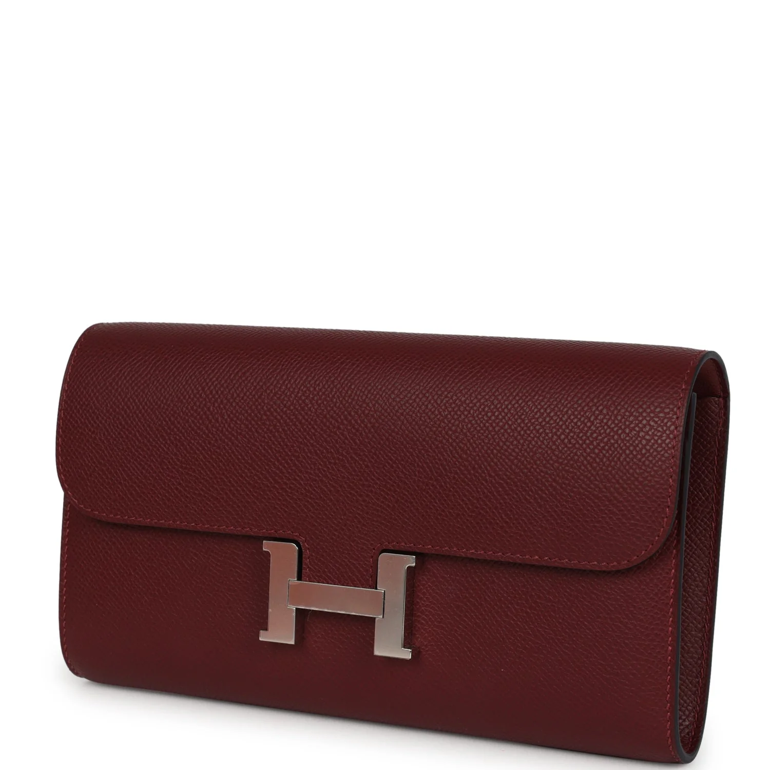 Hermes Constance Wallet To Go Rouge H Epsom Palladium Hardware - Image 5
