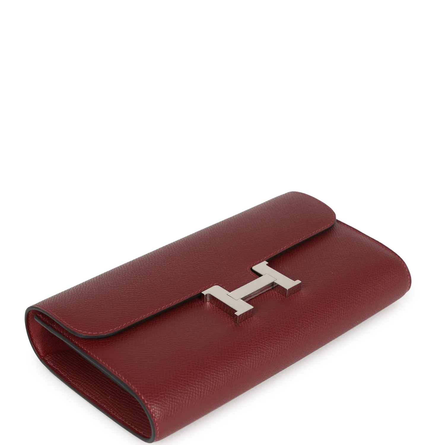Hermes Constance Wallet To Go Rouge H Epsom Palladium Hardware - Image 6