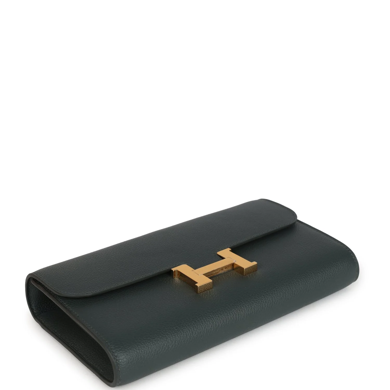 Hermes Constance Wallet To Go Vert Mangrove Evercolor Gold Hardware - Image 6