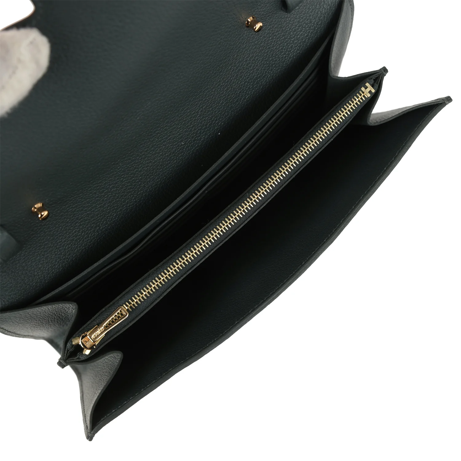 Hermes Constance Wallet To Go Vert Mangrove Evercolor Gold Hardware - Image 8