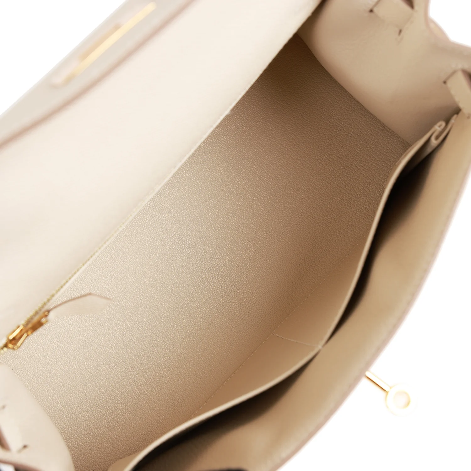 Hermes Sellier Kelly 28 Craie Epsom Gold Hardware - Image 8