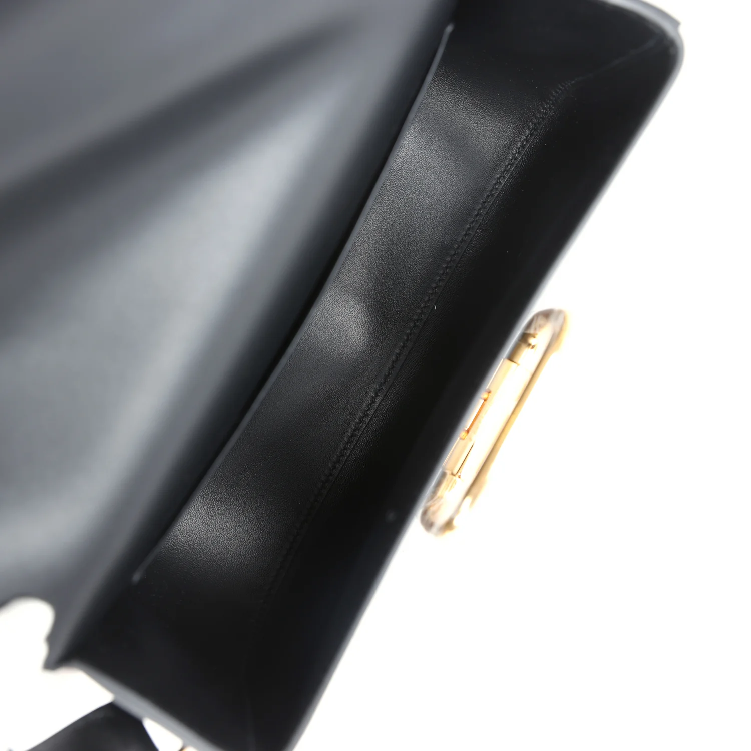 Hermes Della Cavalleria Elan Black Tadelakt Gold Hardware - Image 9