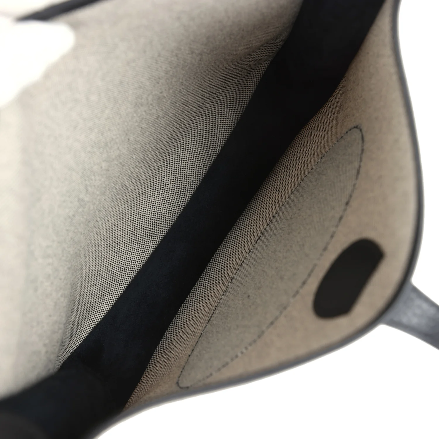 Hermes Evelyne III PM Black Clemence and Ecru Toile Gold Hardware - Image 8