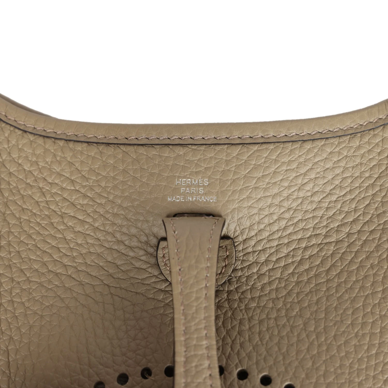 Hermes Evelyne TPM Beige Marfa Clemence Palladium Hardware - Image 7