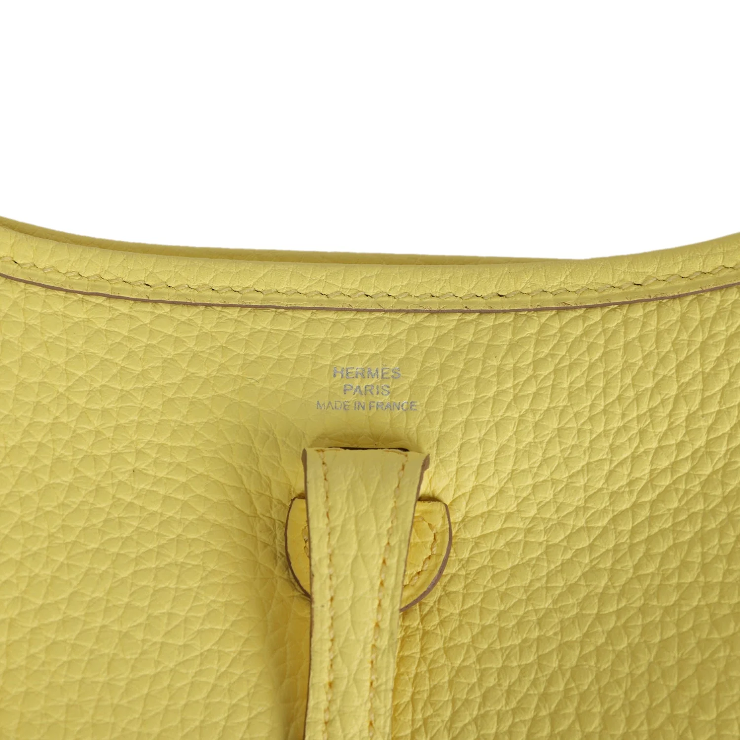 Hermes Evelyne TPM Limoncello Clemence Palladium Hardware - Image 7