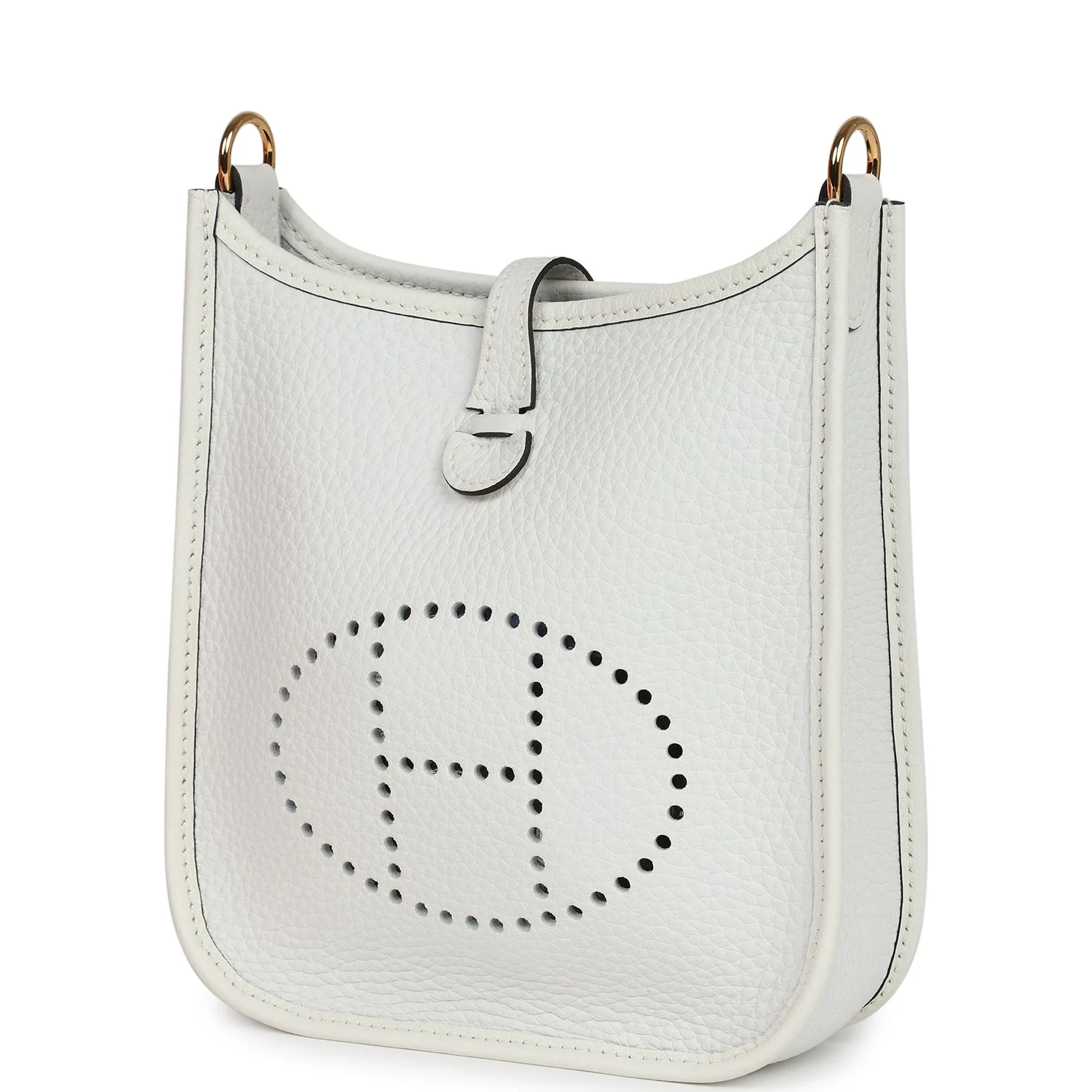 Hermes Evelyne TPM New White Clemence Gold Hardware - Image 5