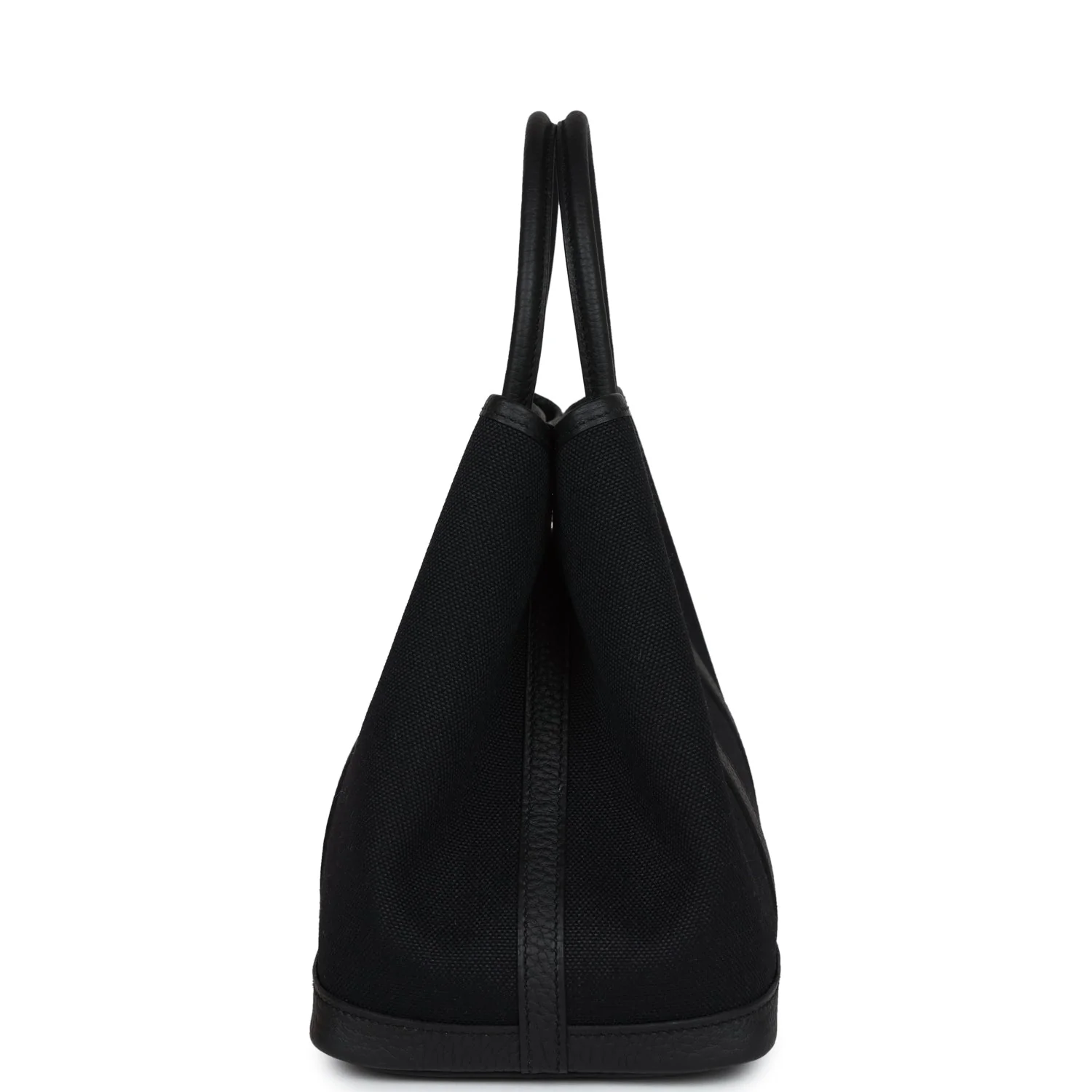 Hermes Garden Party 30  Black Toile and Negonda Palladium Hardware - Image 4