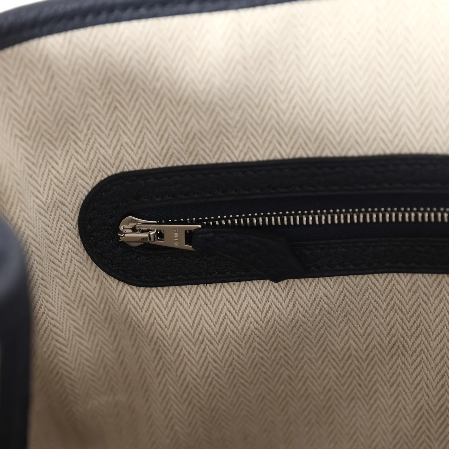 Hermes Garden Party 30 Bleu Nuit Negonda Palladium Hardware - Image 8