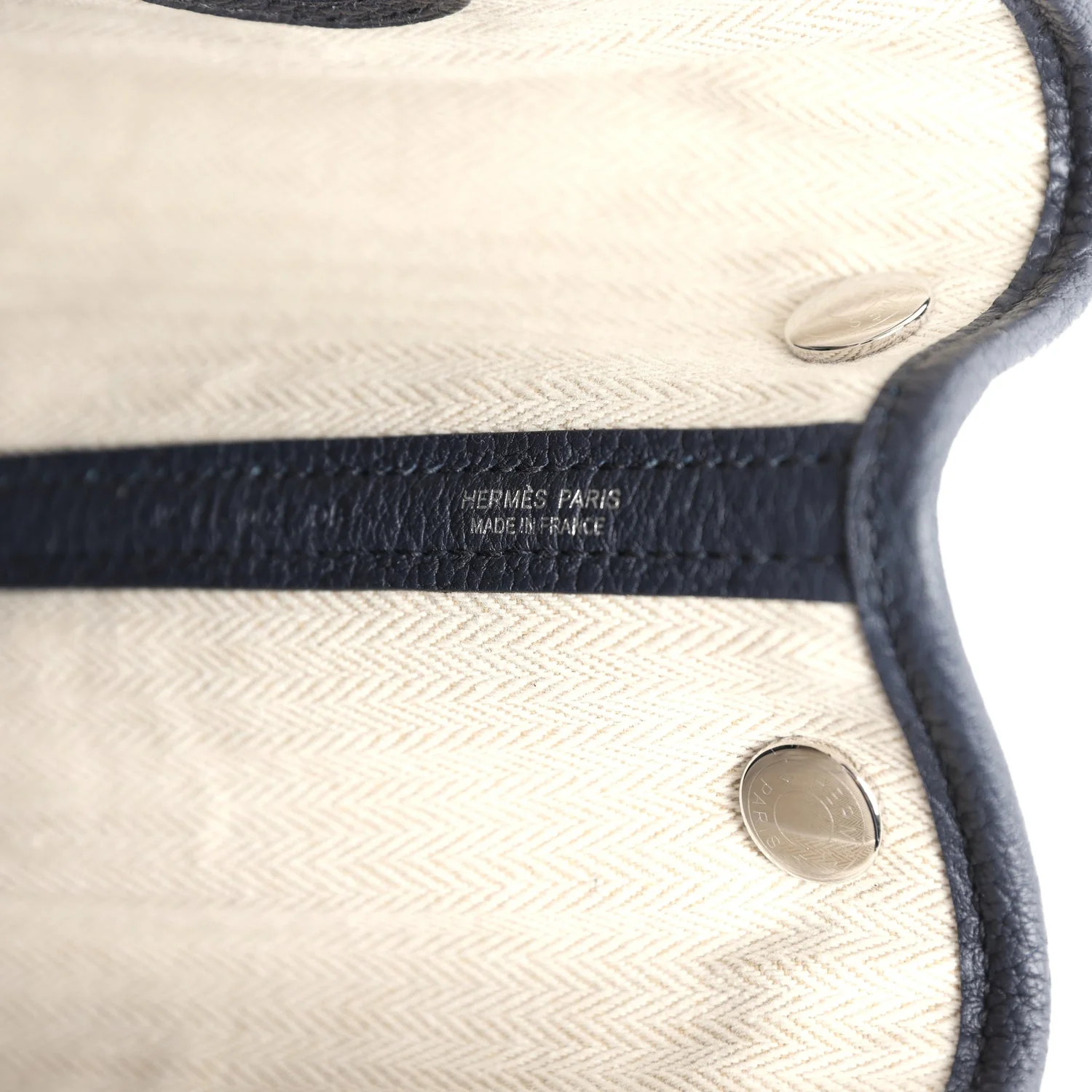 Hermes Garden Party 30 Bleu Nuit Negonda Palladium Hardware - Image 9