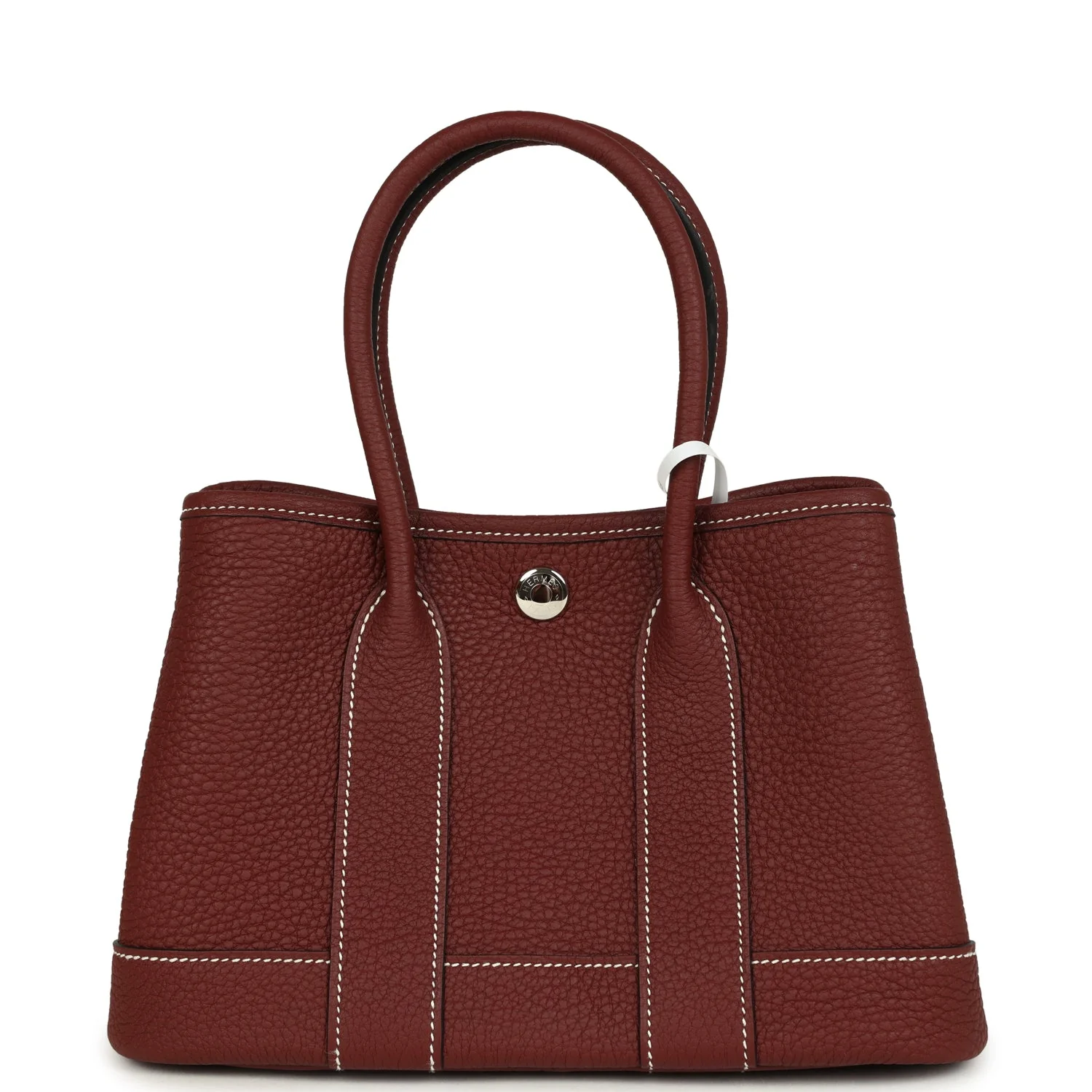 Hermes Garden Party Neo 23 Rouge H Negonda Palladium Hardware - Image 4