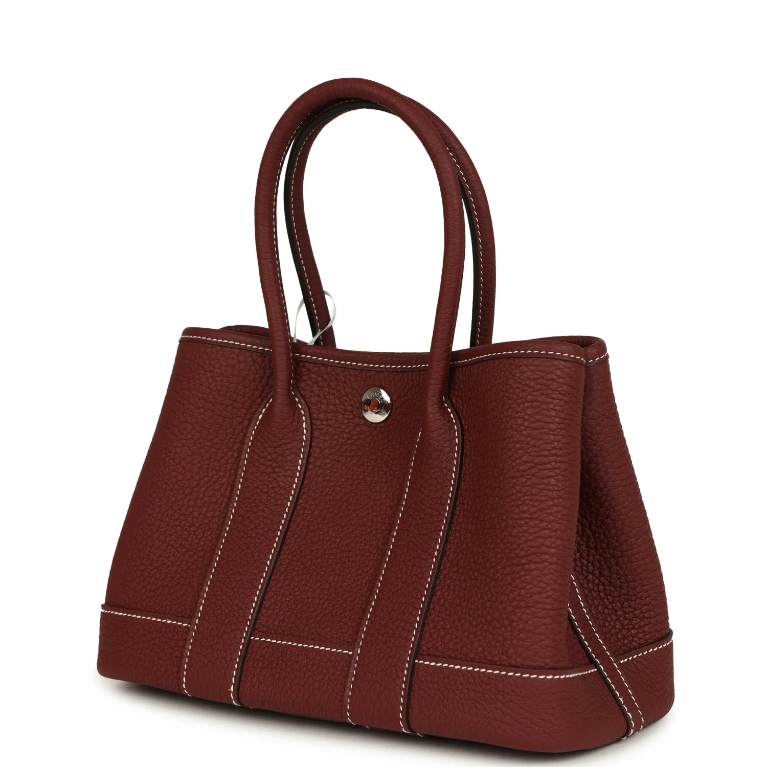 Hermes Garden Party Neo 23 Rouge H Negonda Palladium Hardware - Image 5