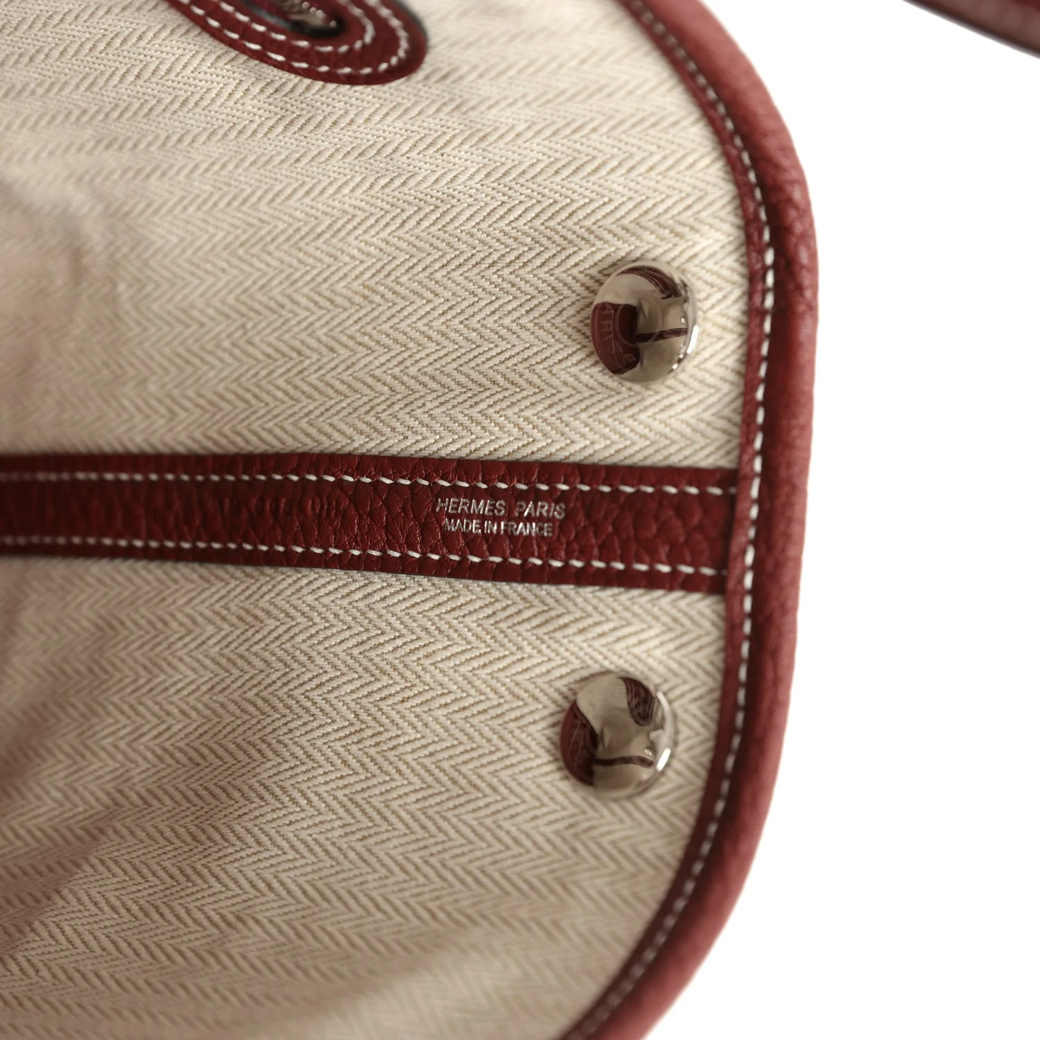 Hermes Garden Party Neo 23 Rouge H Negonda Palladium Hardware - Image 9
