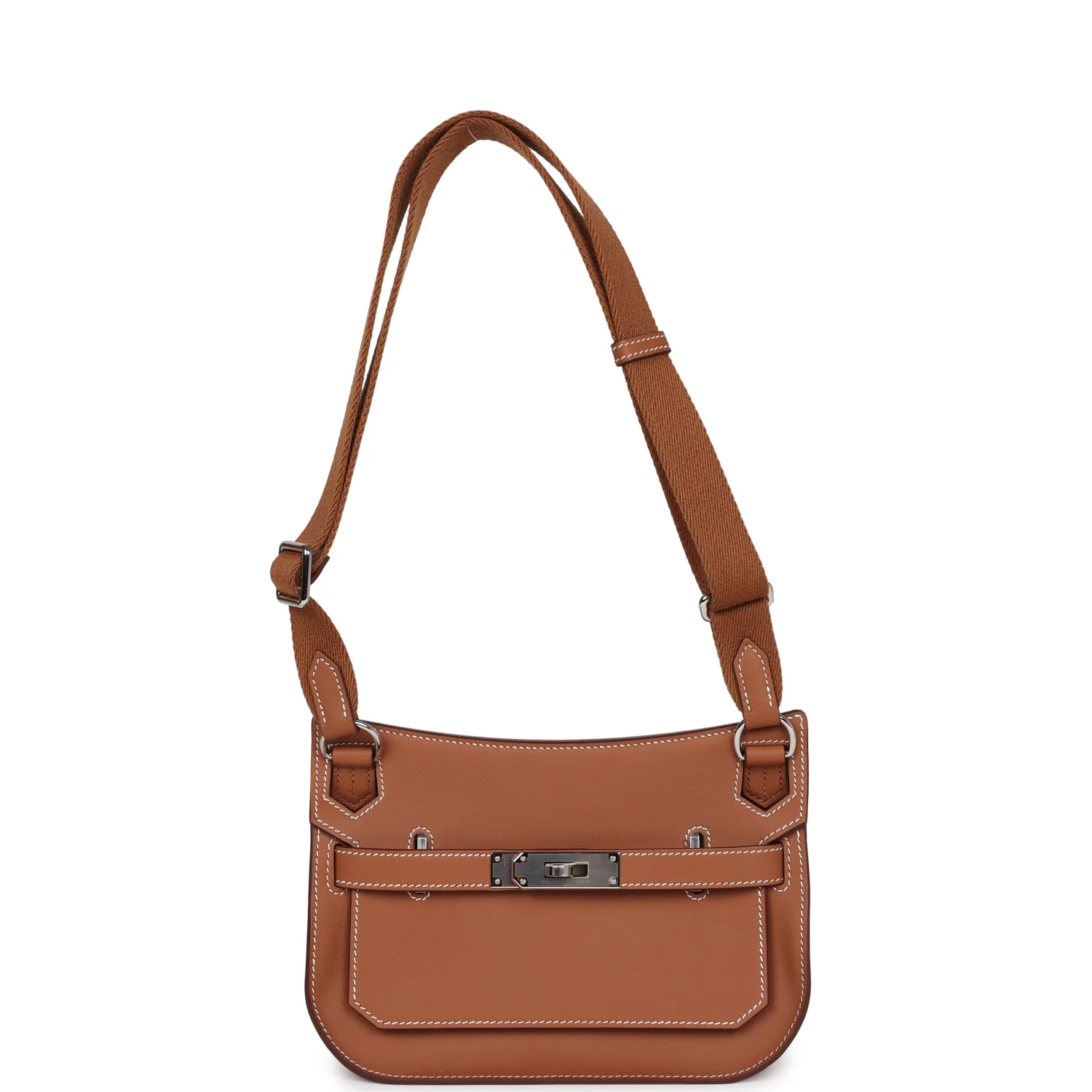 Hermes Jypsiere Mini Gold Swift Palladium Hardware - Image 6