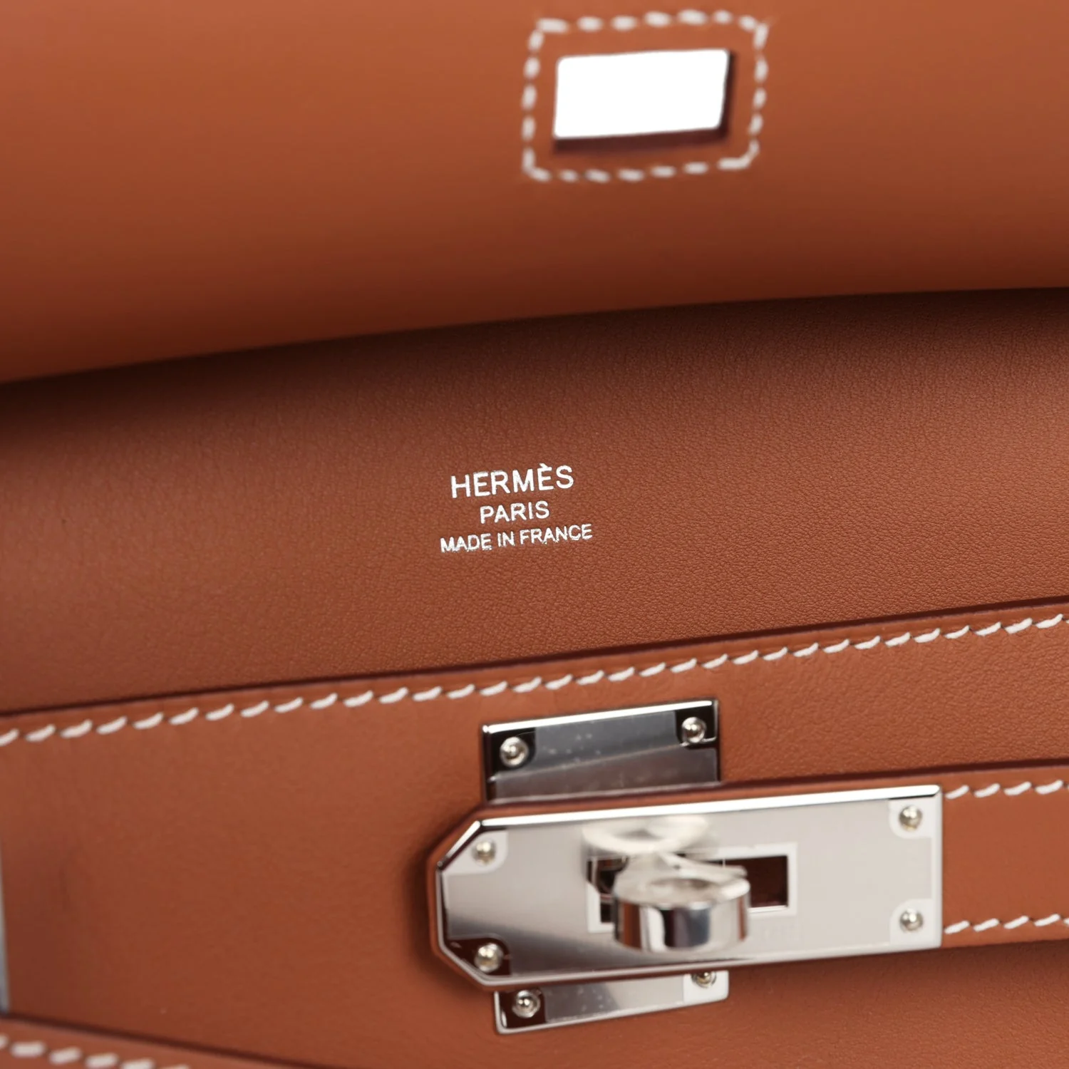 Hermes Jypsiere Mini Gold Swift Palladium Hardware - Image 8