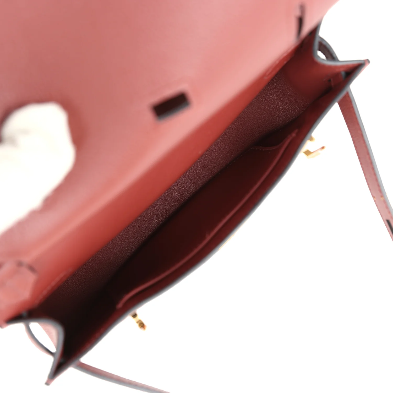 Hermes Jypsiere Mini Rouge H Evercolor Gold Hardware - Image 9