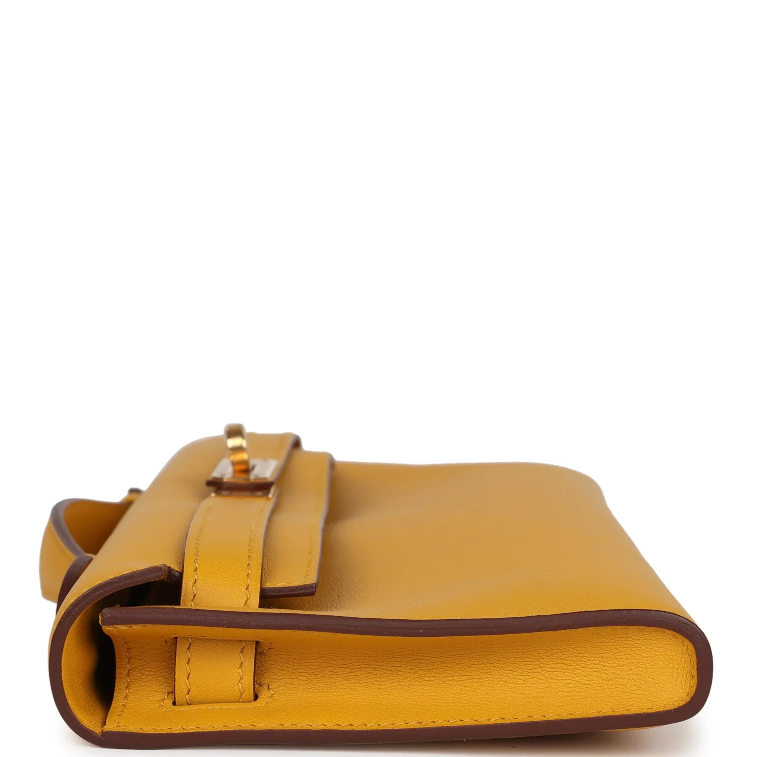 Hermes Kelly Cut Jaune Ambre Swift Gold Hardware - Image 3