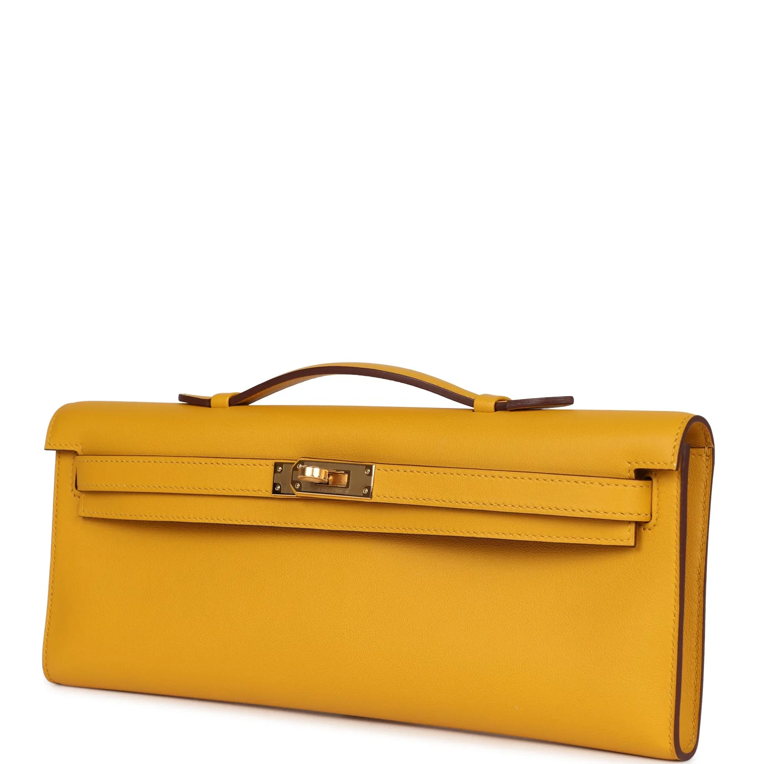 Hermes Kelly Cut Jaune Ambre Swift Gold Hardware - Image 5