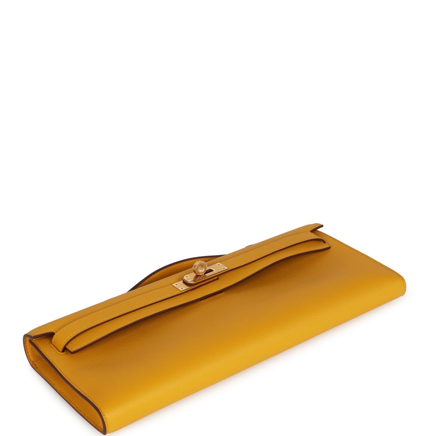 Hermes Kelly Cut Jaune Ambre Swift Gold Hardware - Image 6