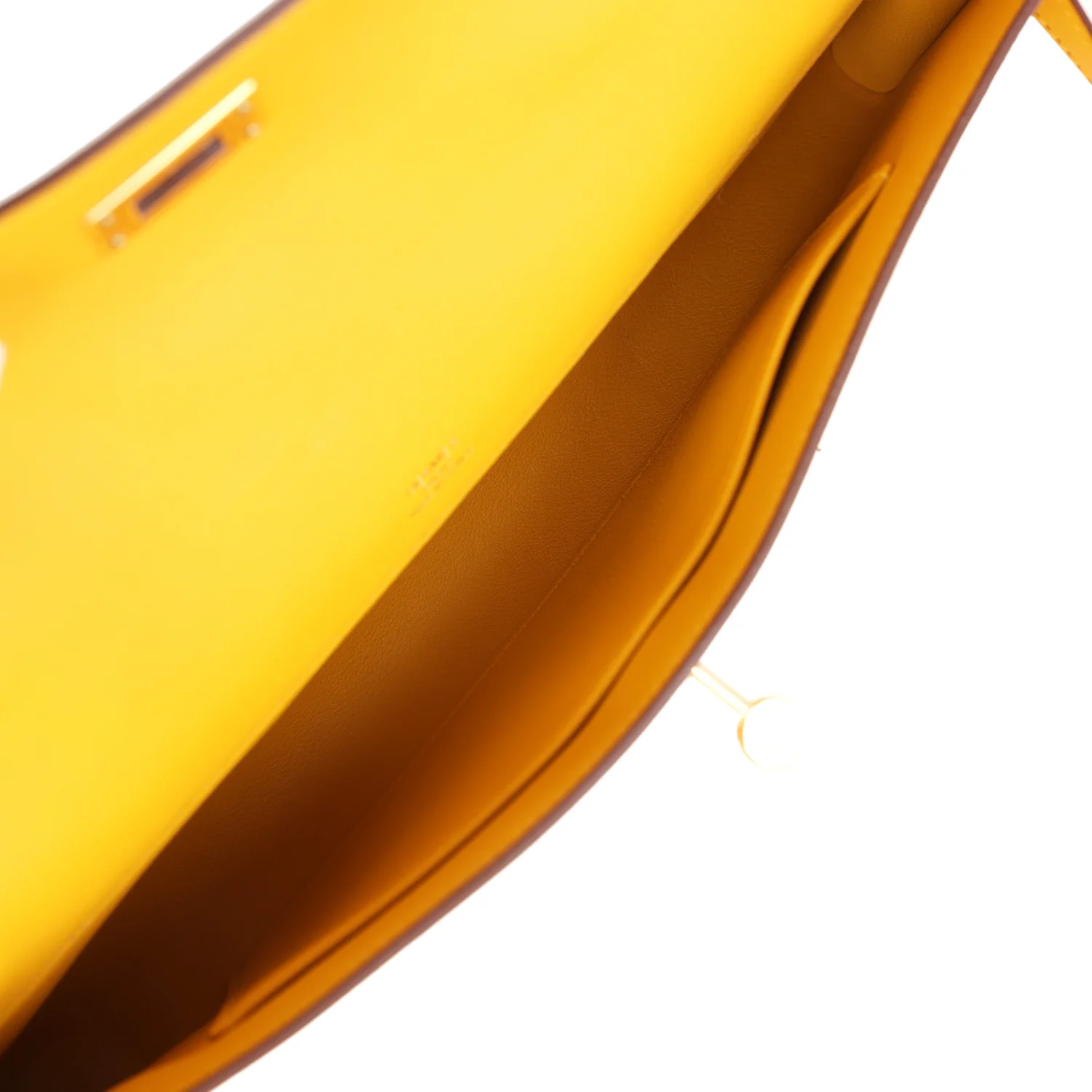 Hermes Kelly Cut Jaune Ambre Swift Gold Hardware - Image 8