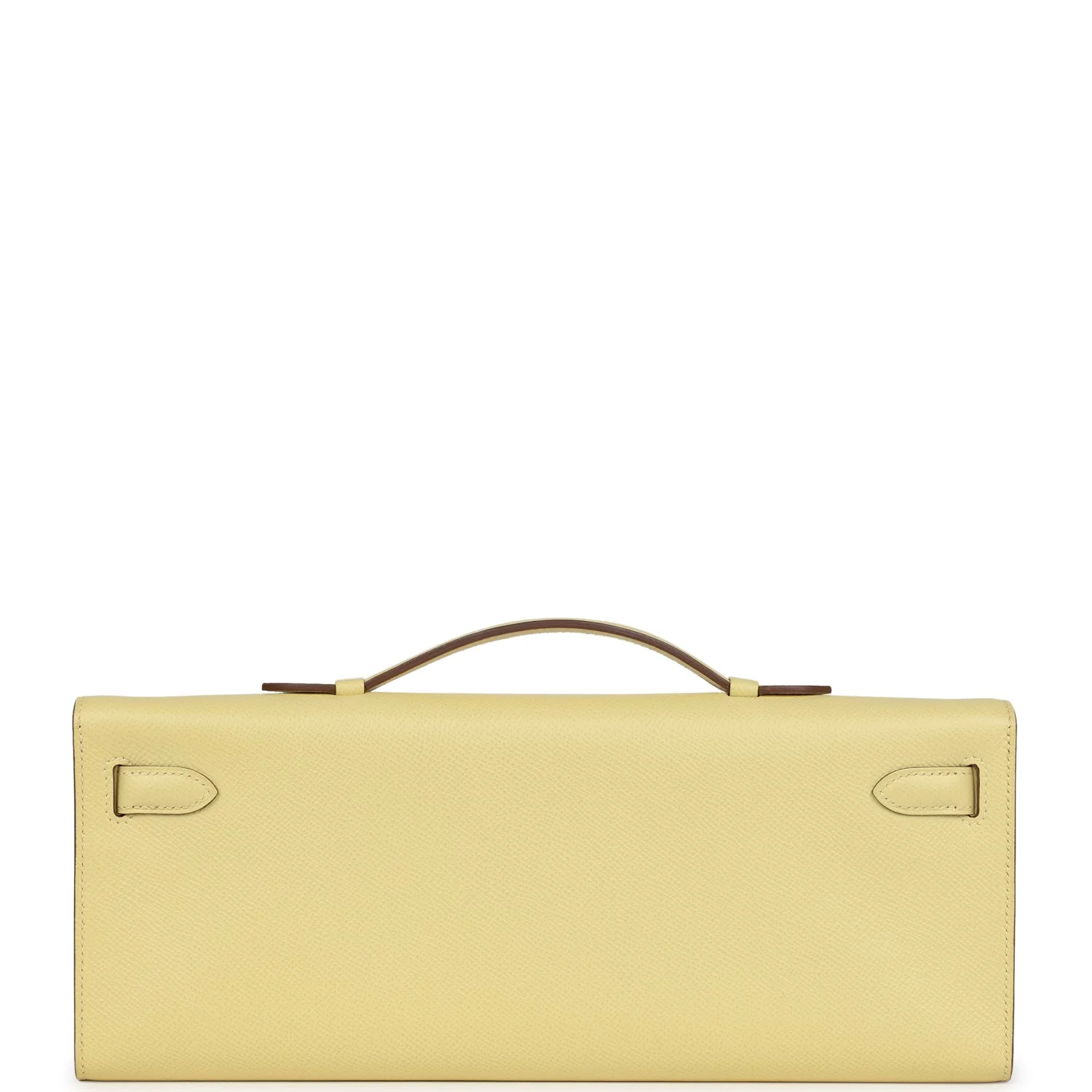 Hermes Kelly Cut Jaune Poussin Epsom Palladium Hardware - Image 4