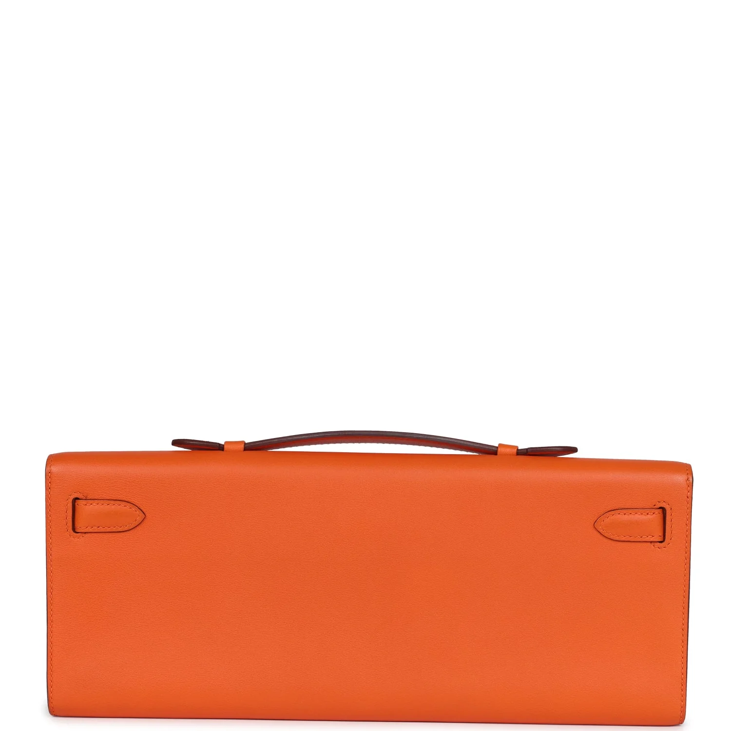 Hermes Kelly Cut Orange Swift Palladium Hardware - Image 4