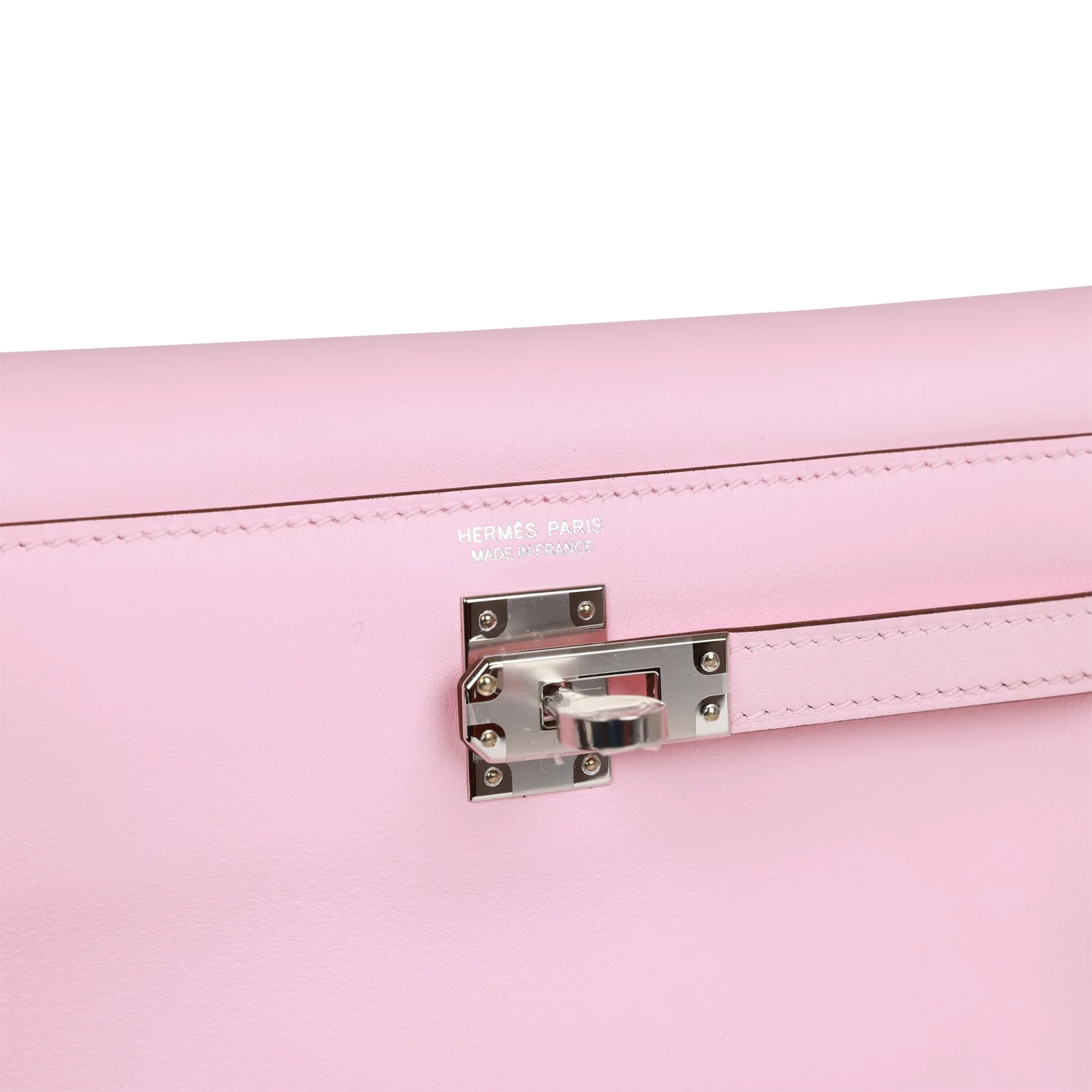 Hermes Kelly Danse Rose Sakura Swift Palladium Hardware - Image 7