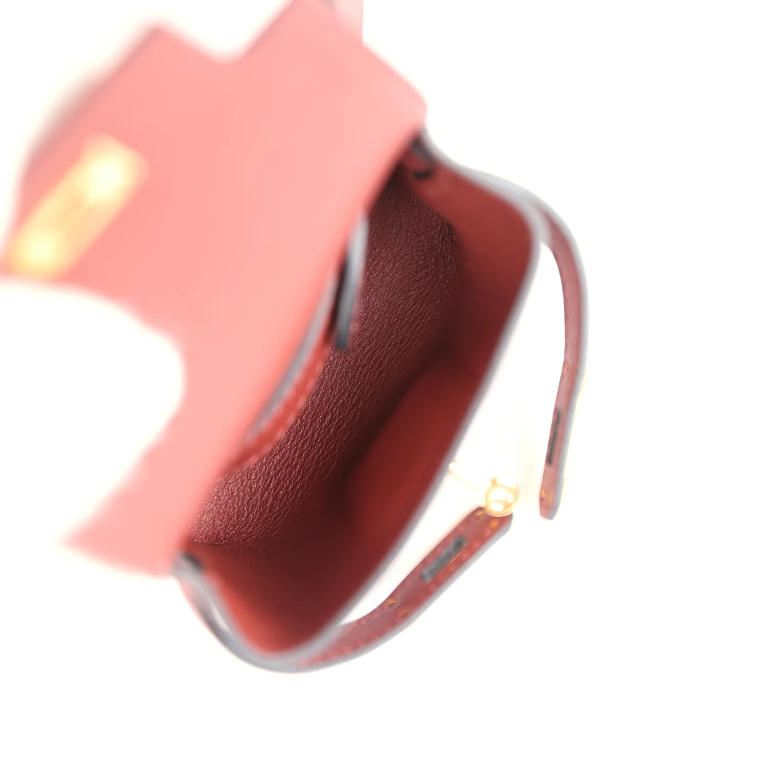 Hermes Kelly Moove Rouge H Swift Gold Hardware - Image 10