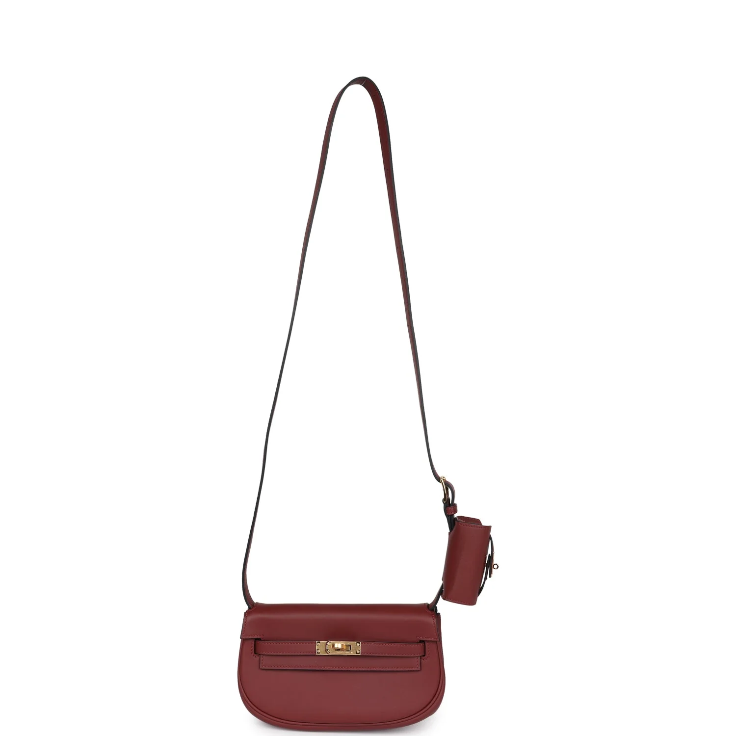 Hermes Kelly Moove Rouge H Swift Gold Hardware - Image 7