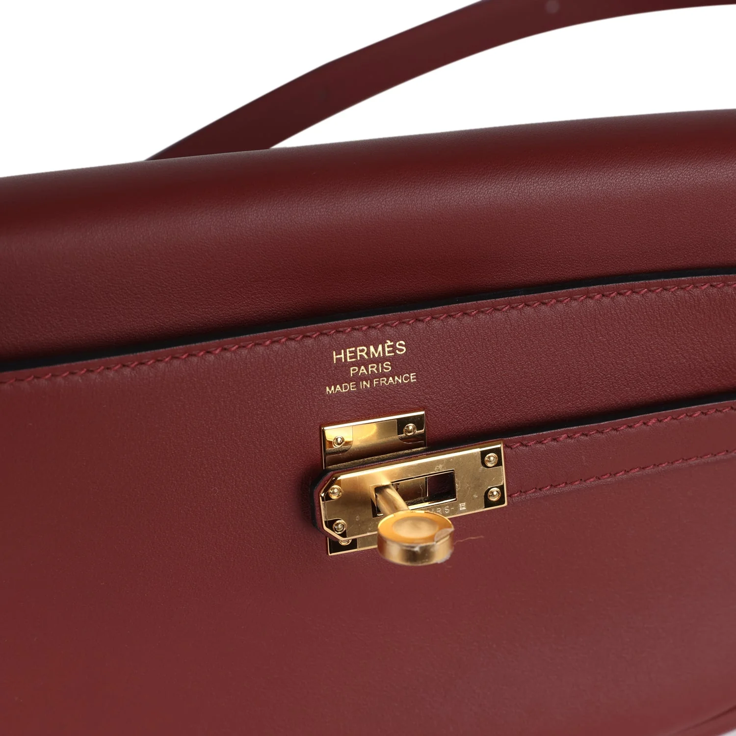 Hermes Kelly Moove Rouge H Swift Gold Hardware - Image 8