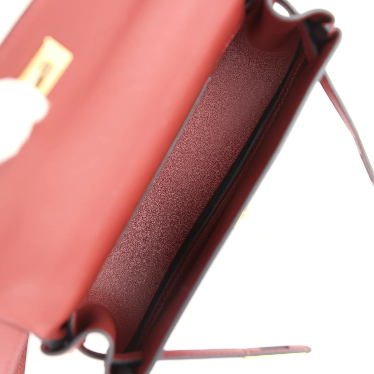 Hermes Kelly Moove Rouge H Swift Gold Hardware - Image 9