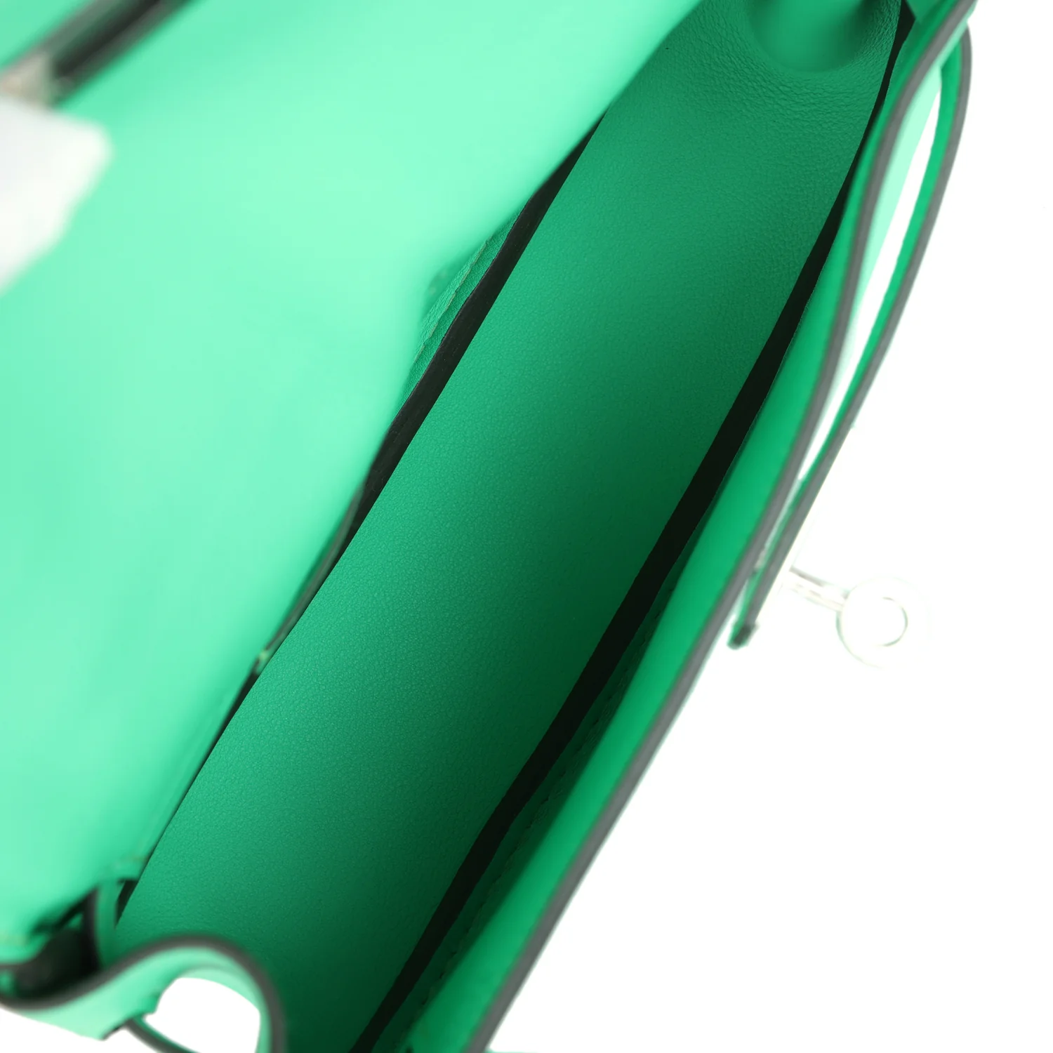 Hermes Kelly Moove Vert Comics Swift Palladium Hardware - Image 11