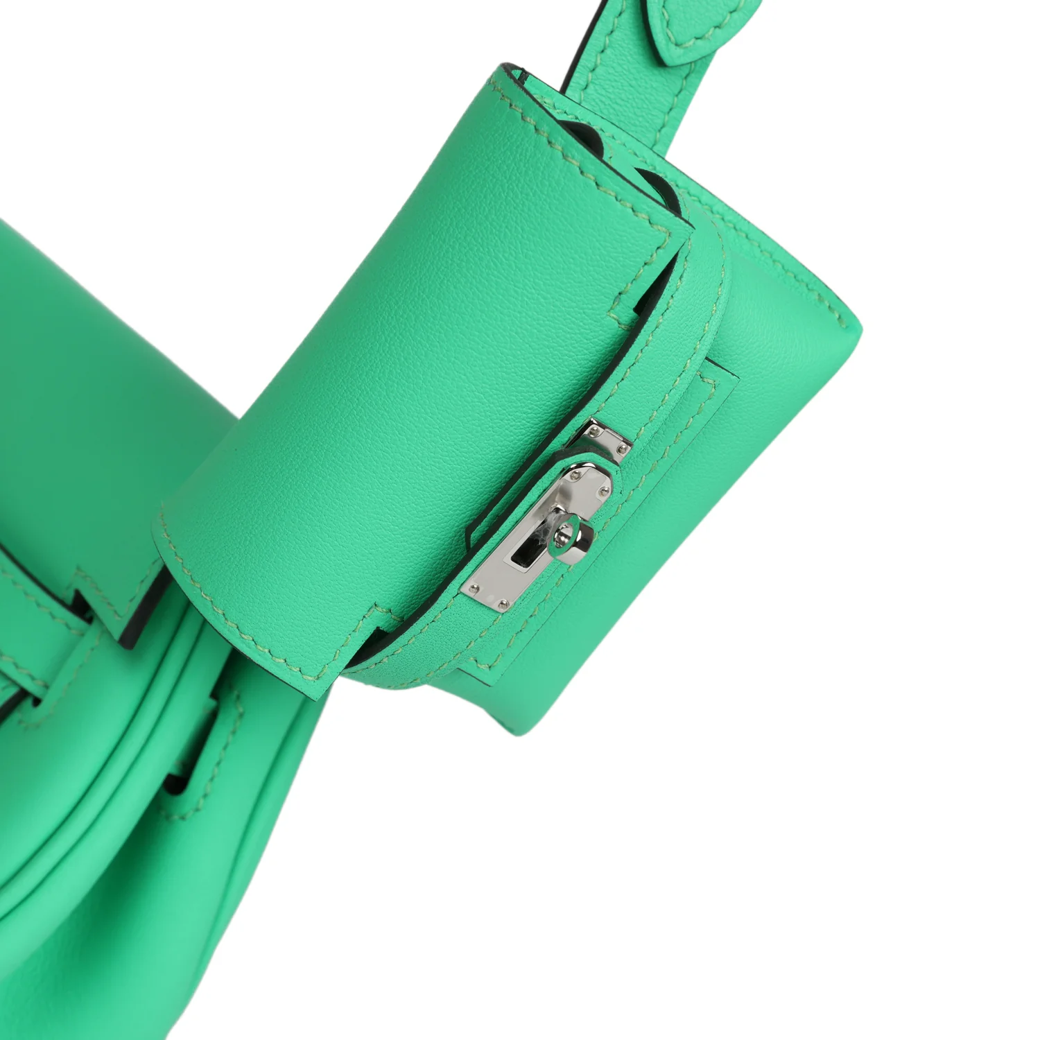 Hermes Kelly Moove Vert Comics Swift Palladium Hardware - Image 7