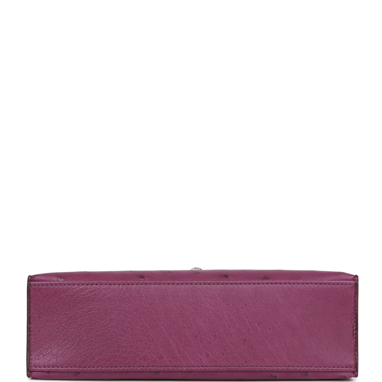 Hermes Kelly Pochette Anemone Ostrich Permabrass Hardware - Image 6