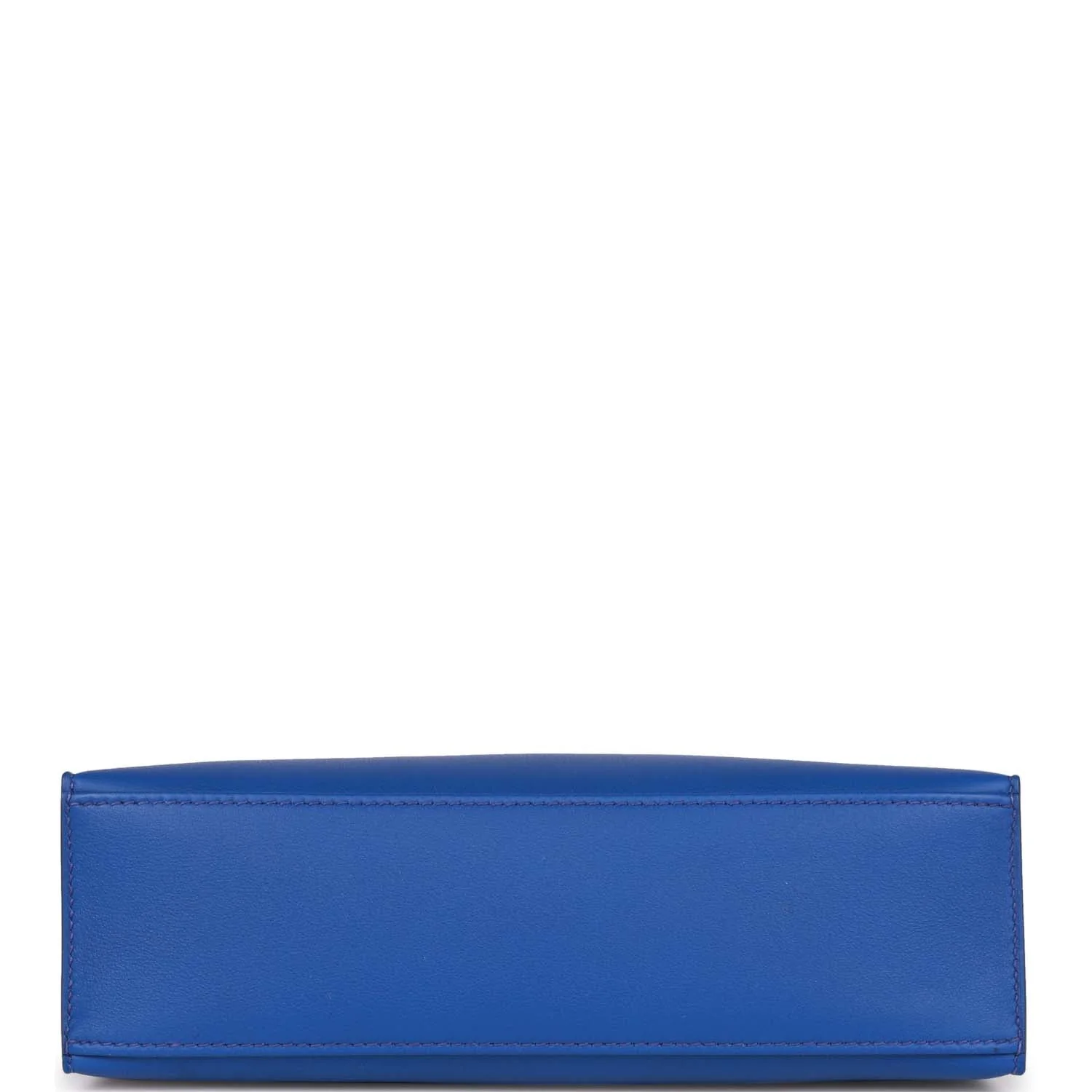 Hermes Kelly Pochette Bleu Royal Swift Palladium Hardware - Image 6
