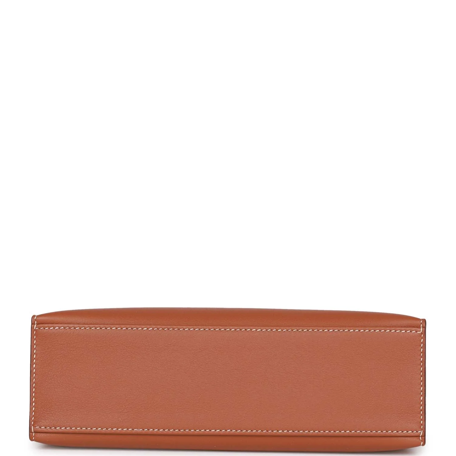 Hermes Kelly Pochette Gold Swift Palladium Hardware - Image 6