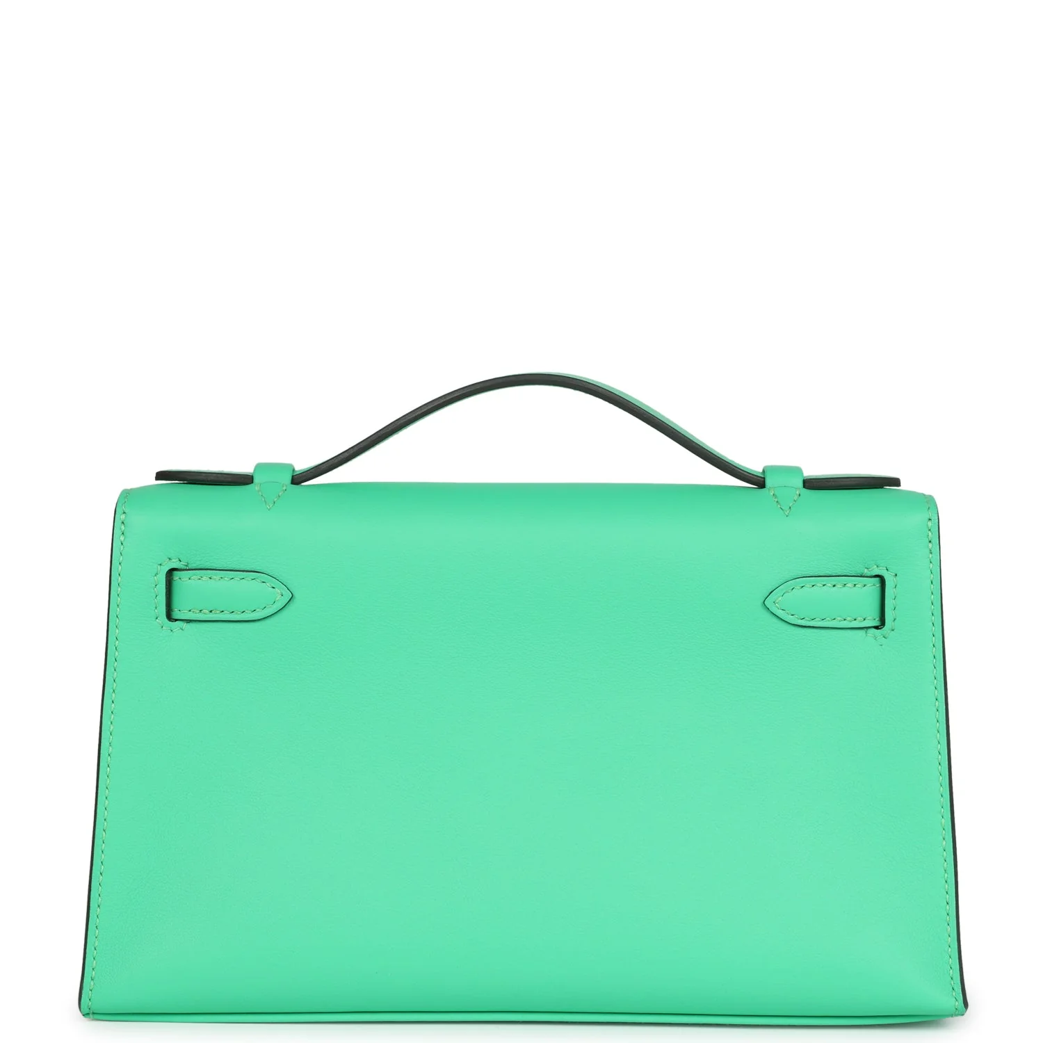 Hermes Kelly Pochette Vert Comics Swift Palladium Hardware - Image 4